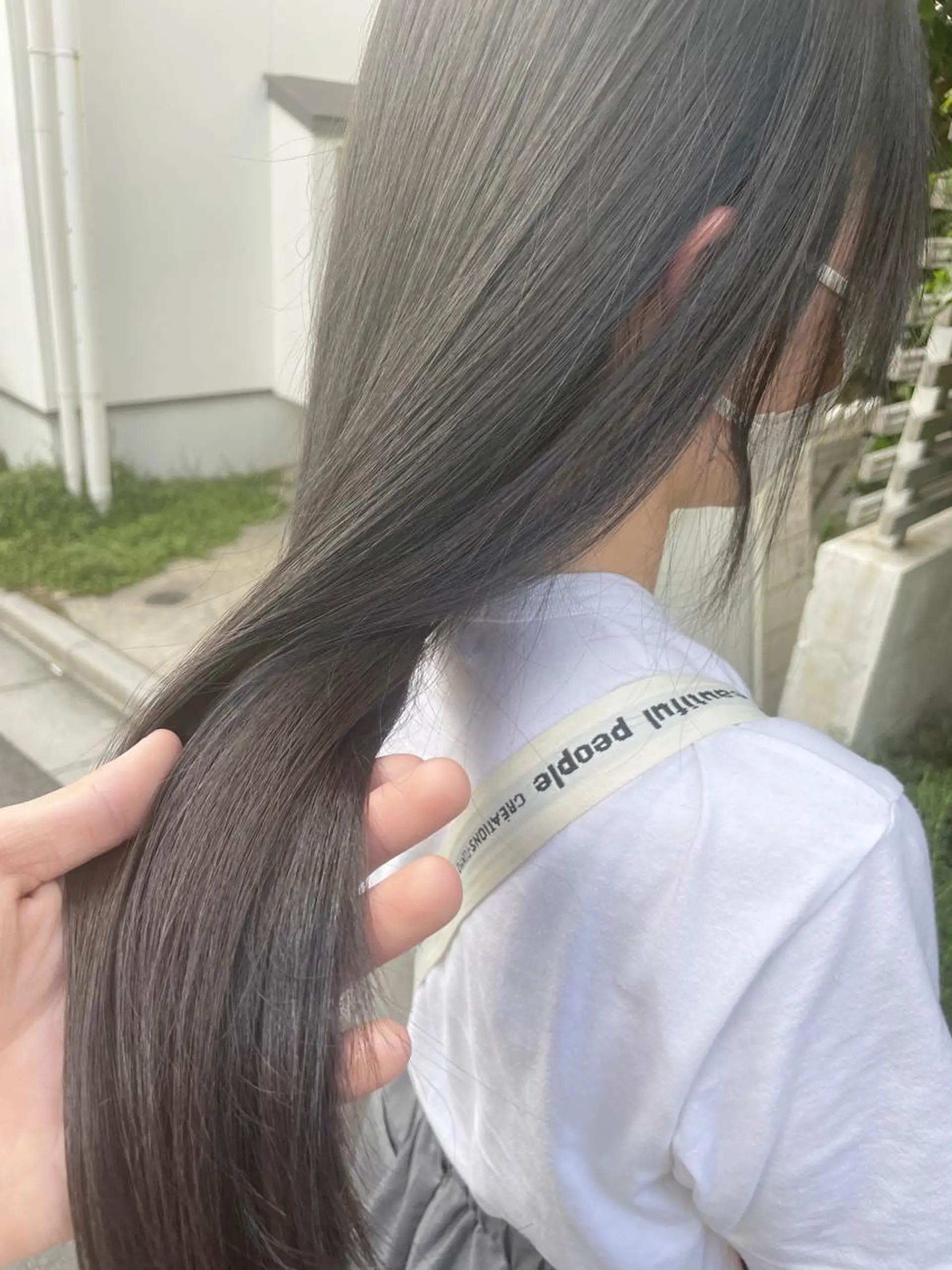 ロング カラー ヘアカラー トリートメント 顔周りカット× 髪質改善【リョウ】のヘアスタイル
