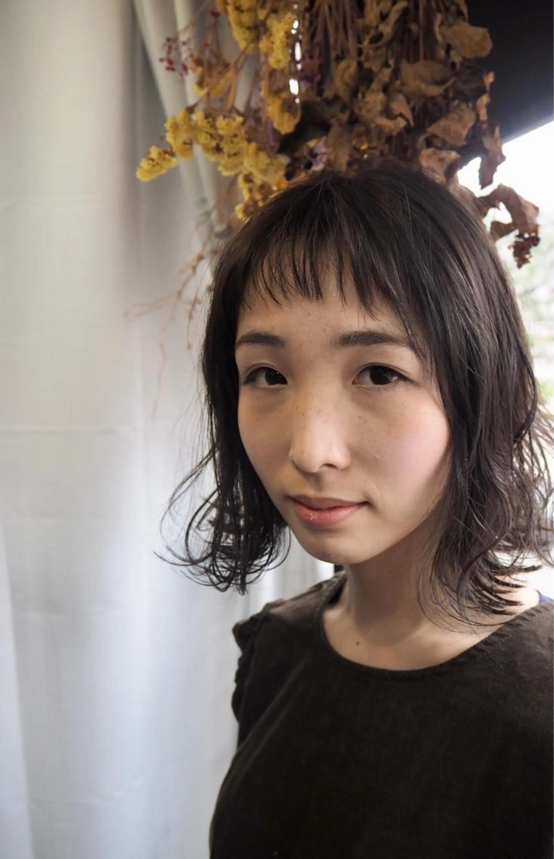 ミディアム カット ヘアカラー トリートメント 高橋 悠介のヘアスタイル