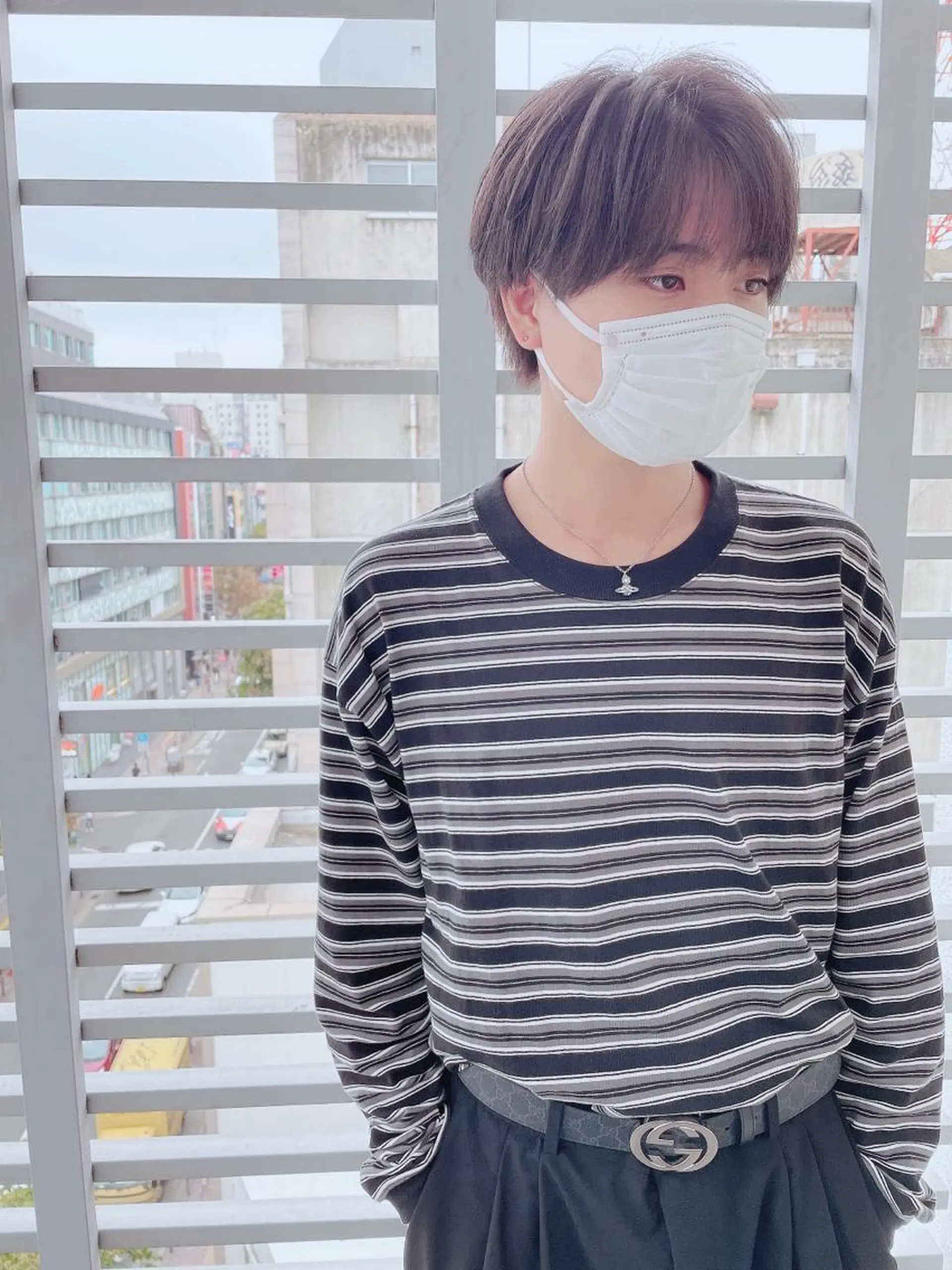 ショート カラー ヘアアレンジ メンズ カット ヘアカラー メンズZina代表 田端 麗治のヘアスタイル