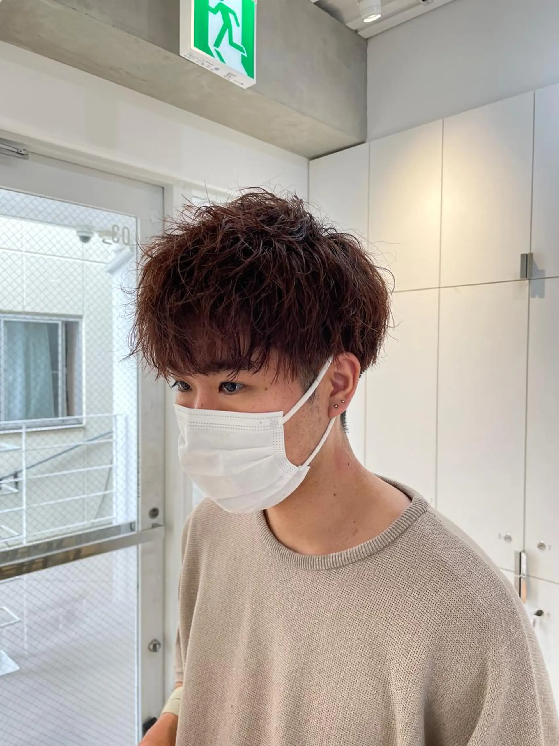 ショート ヘアアレンジ メンズ マッシュ カット トリートメント ヘッドスパ ヘアセット 艶髪✨寒色カラー✨ 翁長孝輔のヘアスタイル