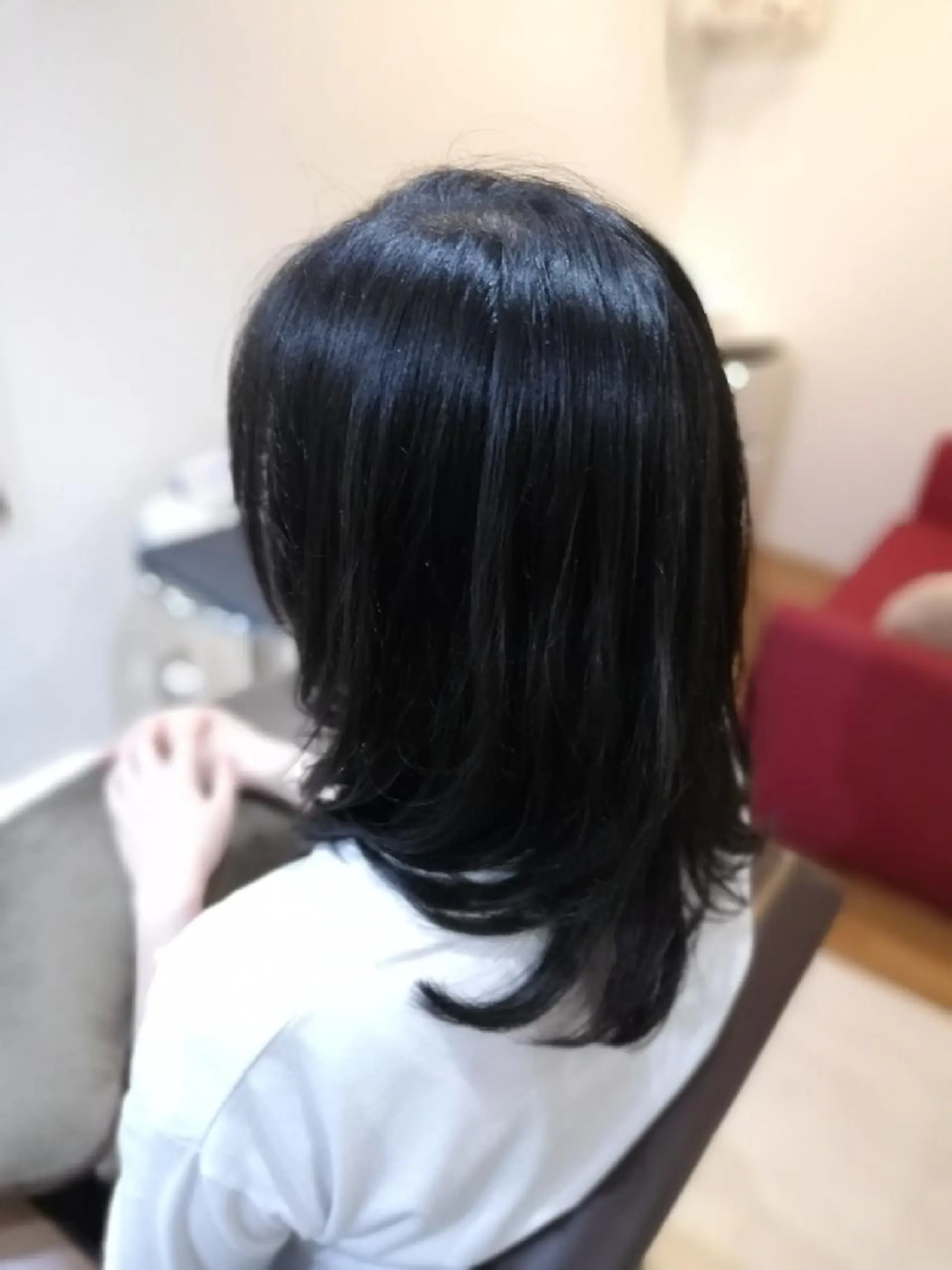 セミロング カット ヘアカラー トリートメント 北林 弘展のヘアスタイル