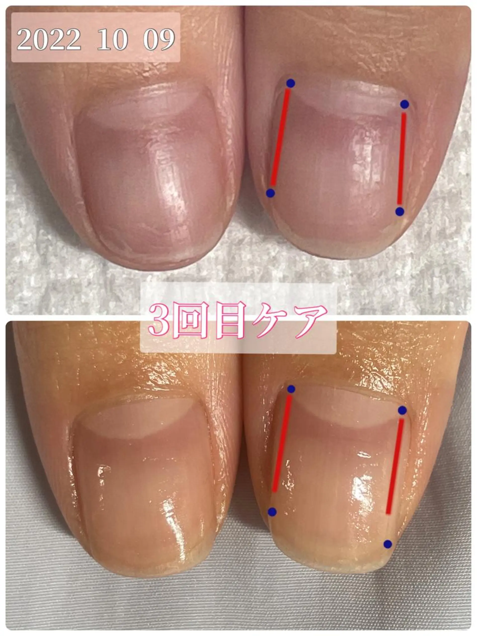 カラー メンズ ネイル ピンクカラー ピンク 赤色 Chérinail 爪のお手入れのネイルデザイン