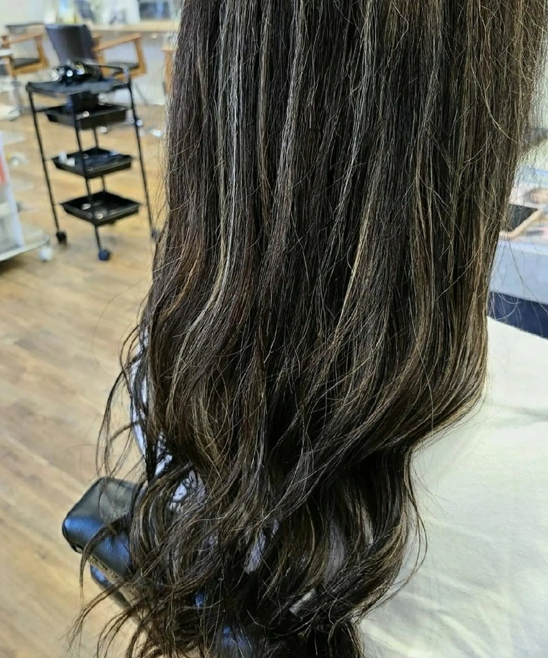 ロング カラー ハイライトカラー ハイライト 関口 友菜のヘアスタイル