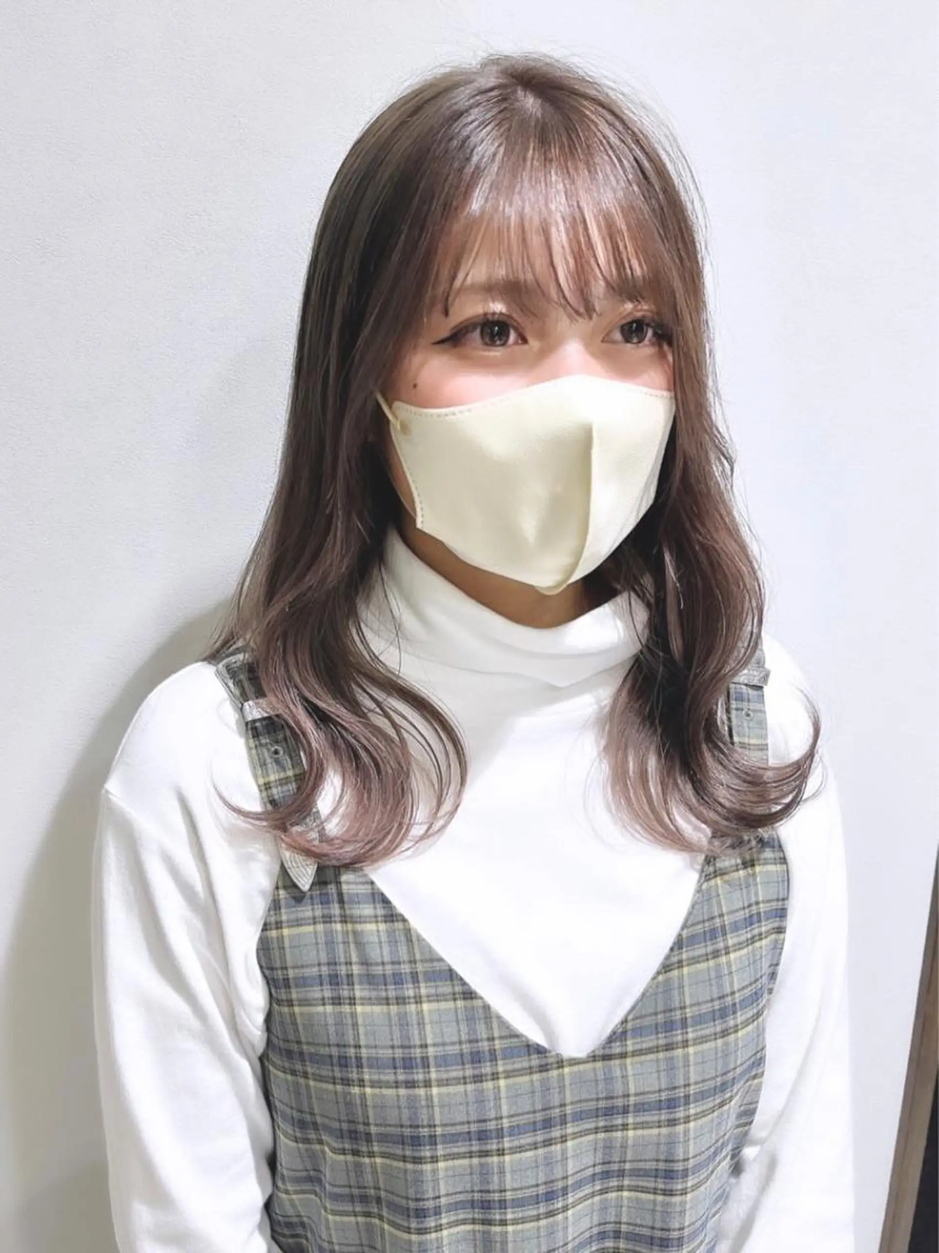 セミロング 韓国風カラー ボブ ハイライト 髪質改善 韓国風ヘア 【史上最高】口コミ No.1/ナツキのヘアスタイル