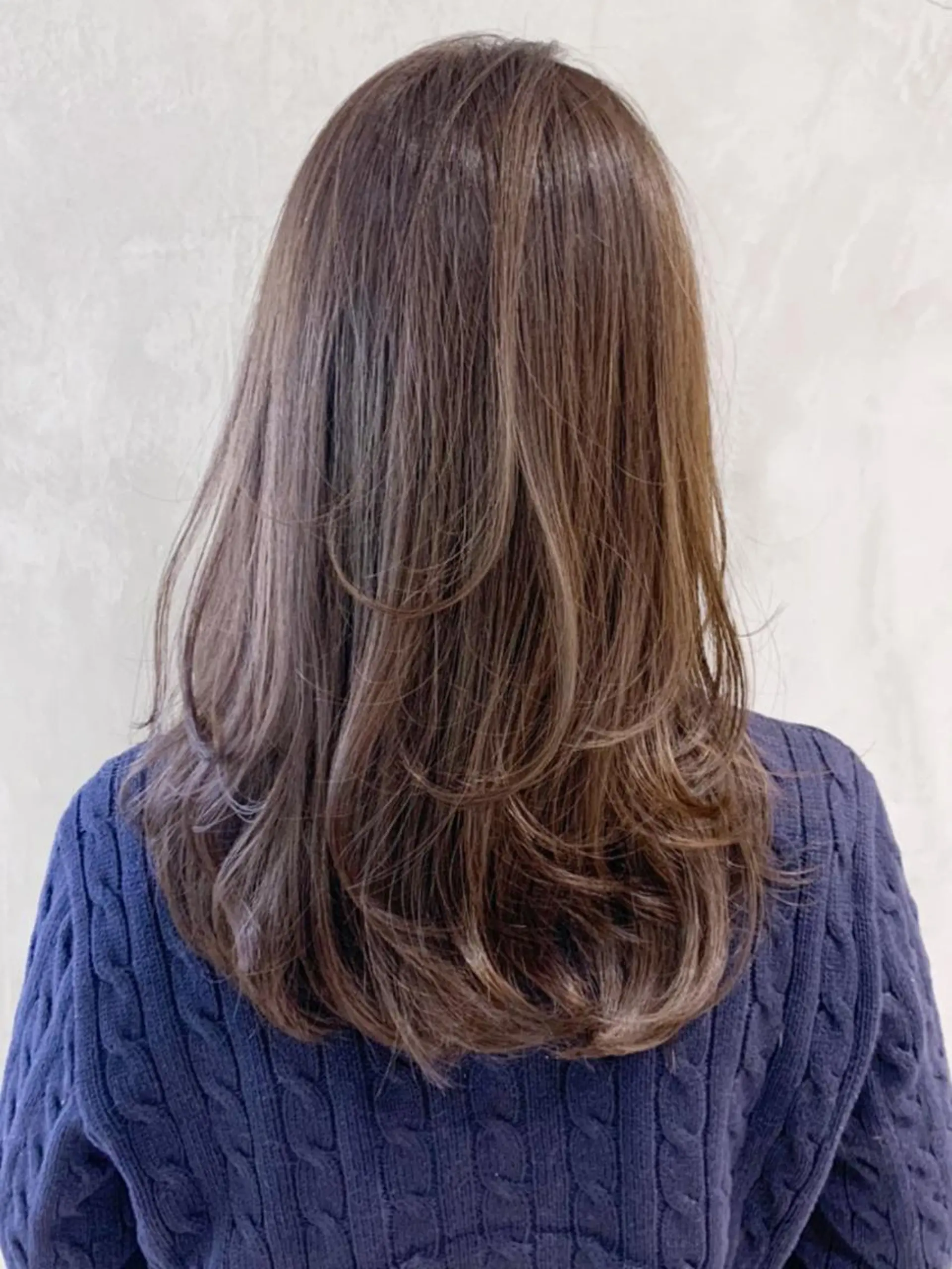 セミロング ヘアアレンジ パーマ カラー セミロングレイヤー レイヤーカット ITbyALBUM 八王子店のヘアスタイル