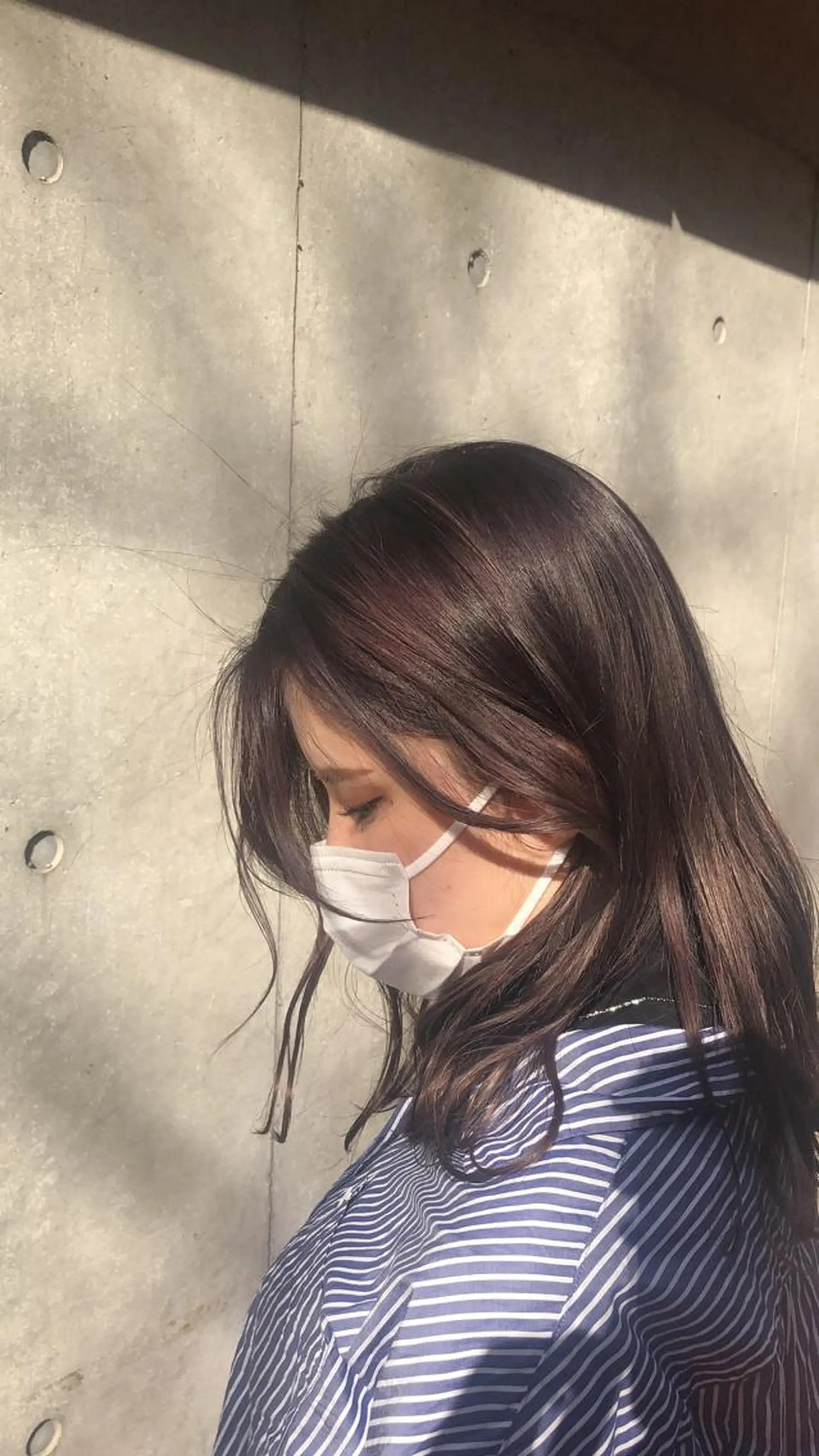 セミロング カラー ベージュカラー ラベンダーカラー ラベンダーベージュ GIEN 末吉 海斗のヘアスタイル
