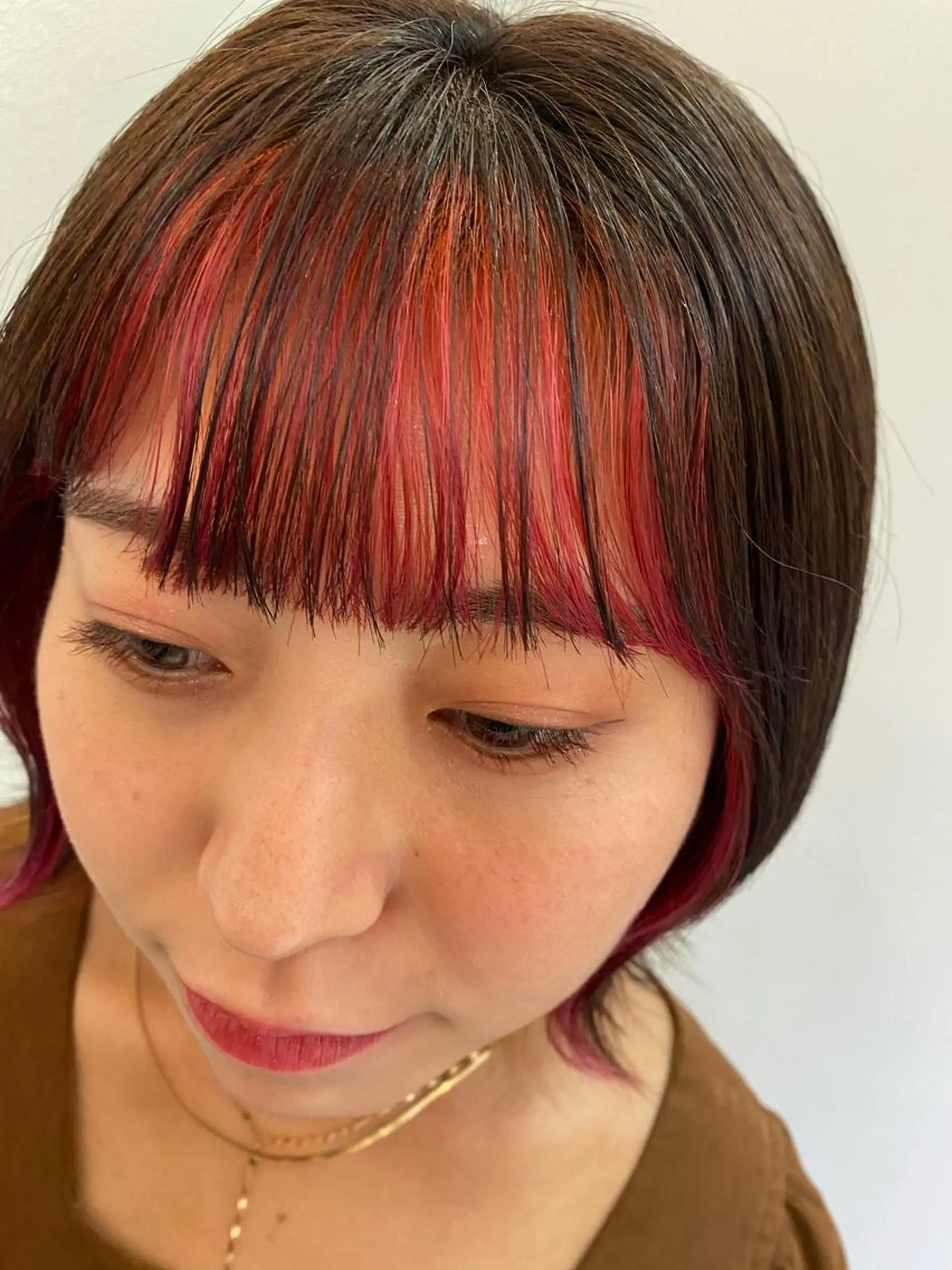 ミディアム カラー ✨くびれスタイル✨️ 戸嶋穂乃香のヘアスタイル