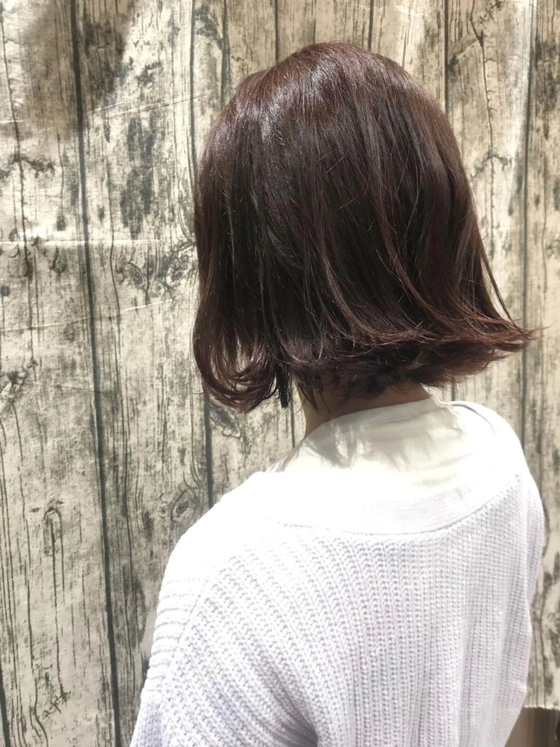 セミロング カラー ベージュカラー ピンクカラー ピンクベージュ 縮毛矯正/髪質改善 /韓国風　山川春輝のヘアスタイル