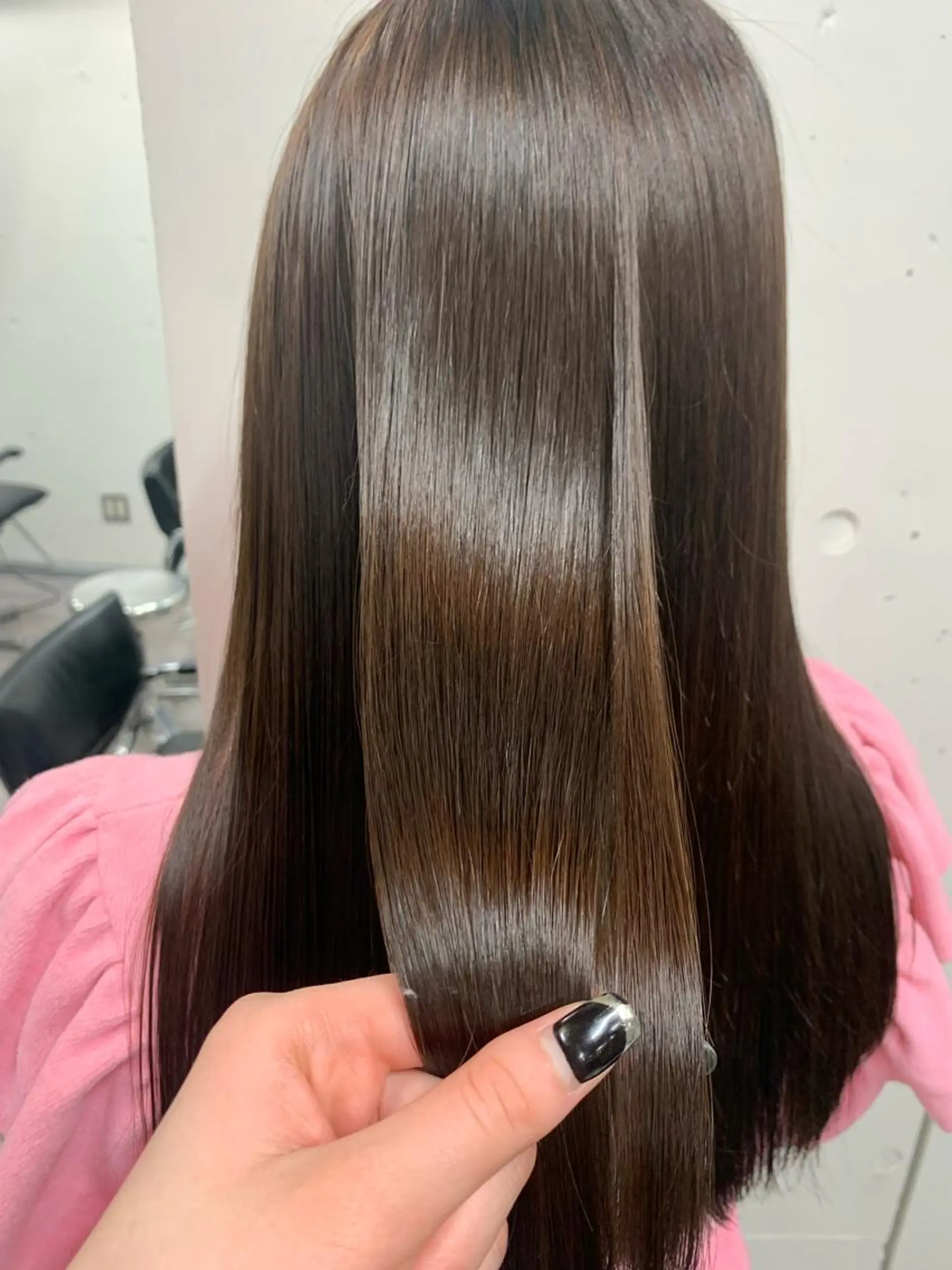 ロング 縮毛矯正 fifth所属・きたみ すずのヘアスタイル