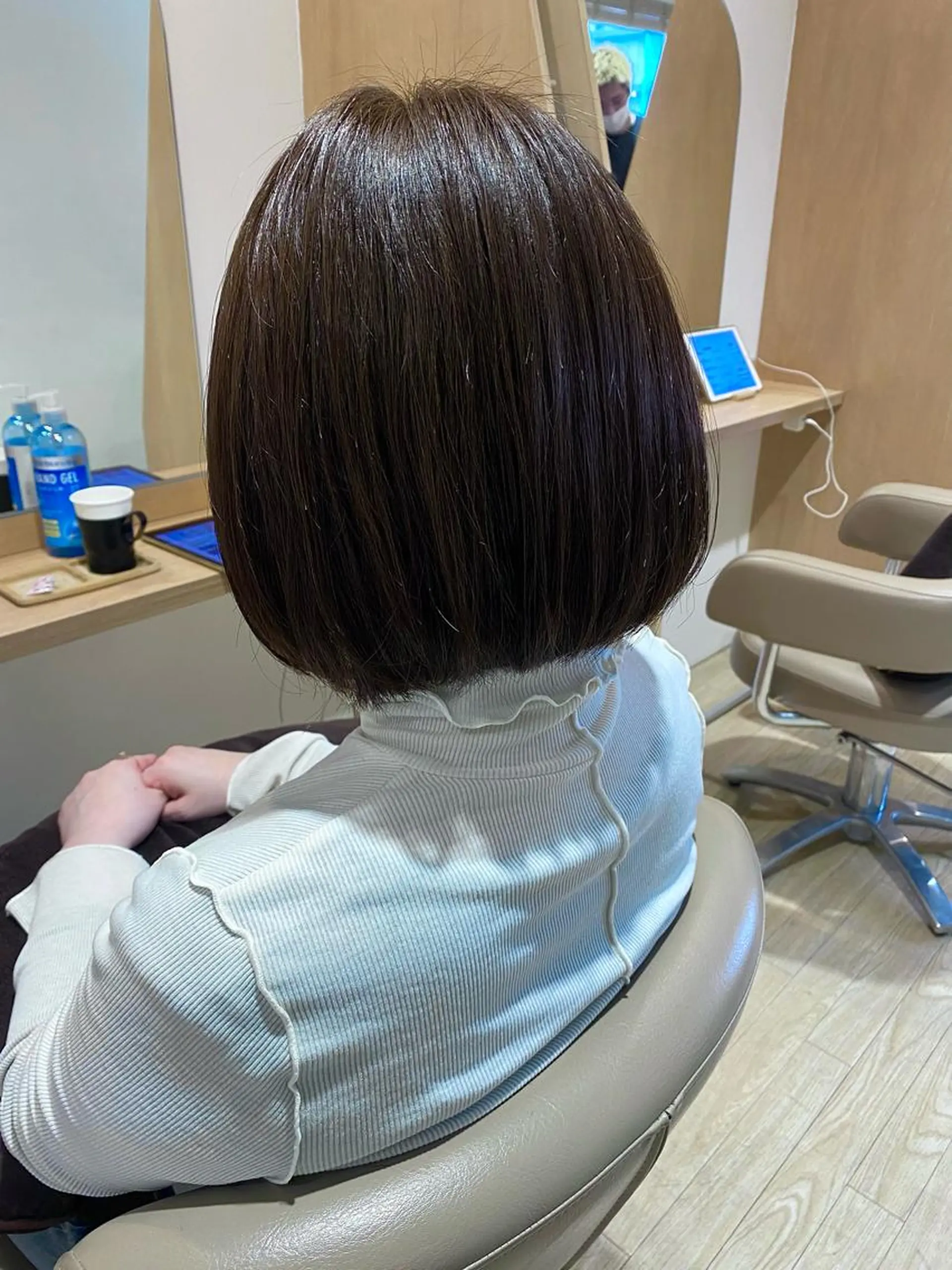 ショート ボブ くせ毛 髪質改善 トリートメント カット ヘアカラー トリートメント SALOWIN銀座PAYⅡ店所属・GINZARay2 風本朱里🐥のヘアスタイル