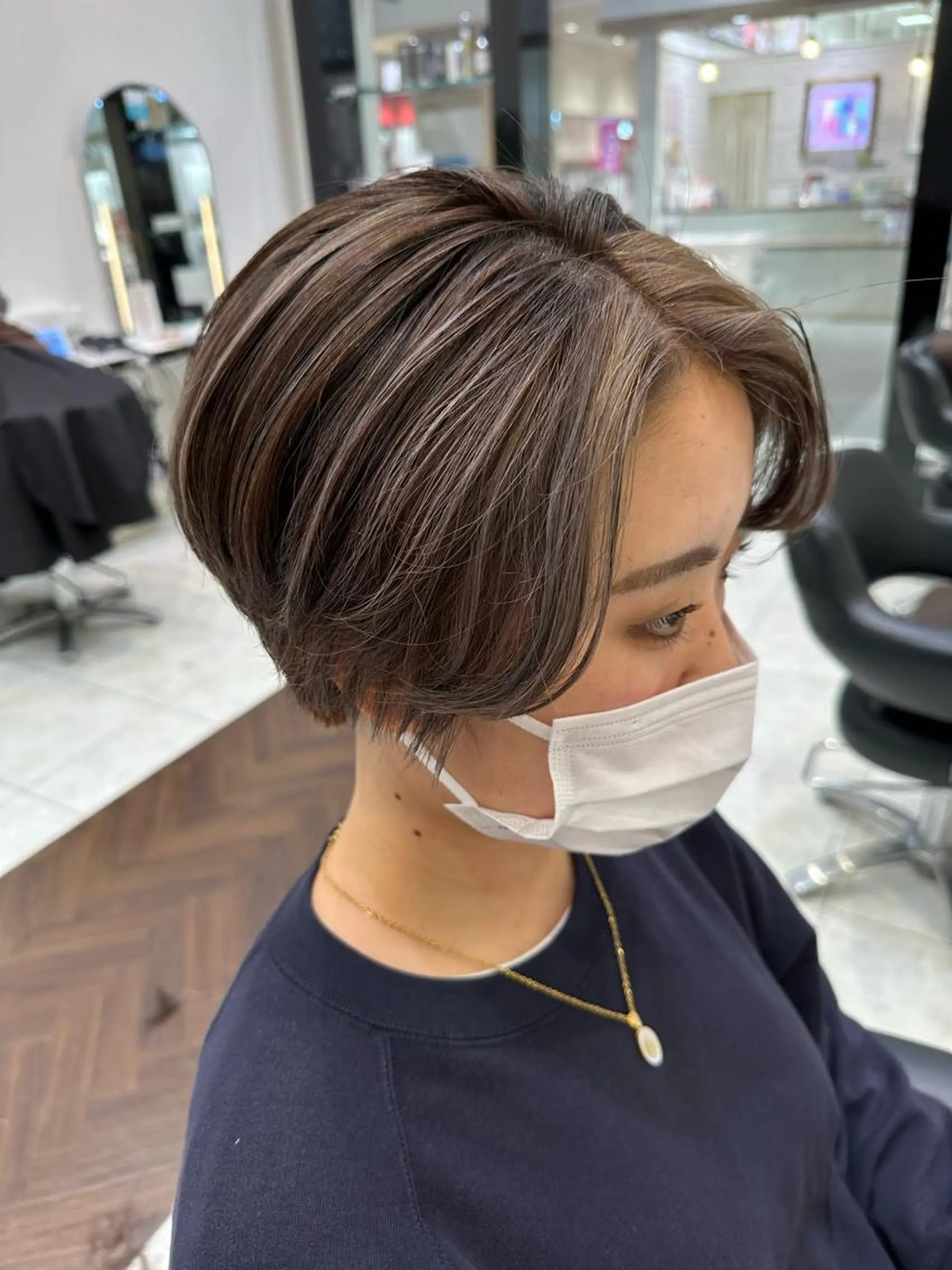 ショート カット ヘアカラー トリートメント GOAT_茅ヶ崎 キシ サクラのヘアスタイル