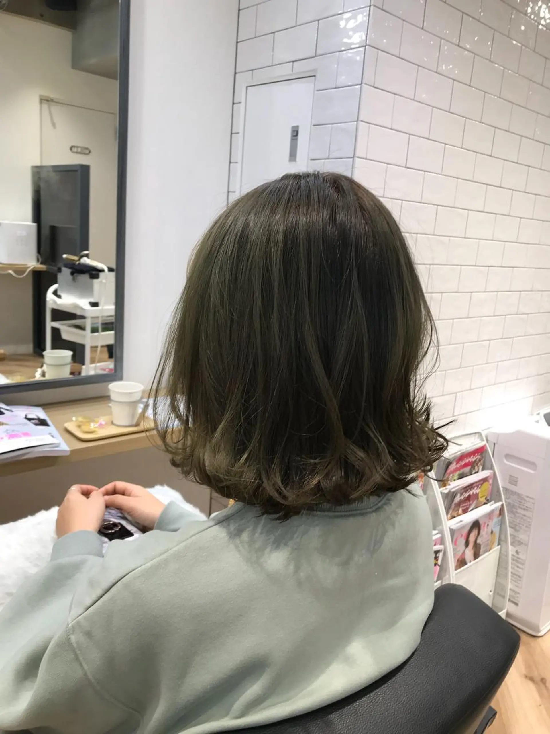 ミディアム カラー ヘアカラー 原山 直人のヘアスタイル