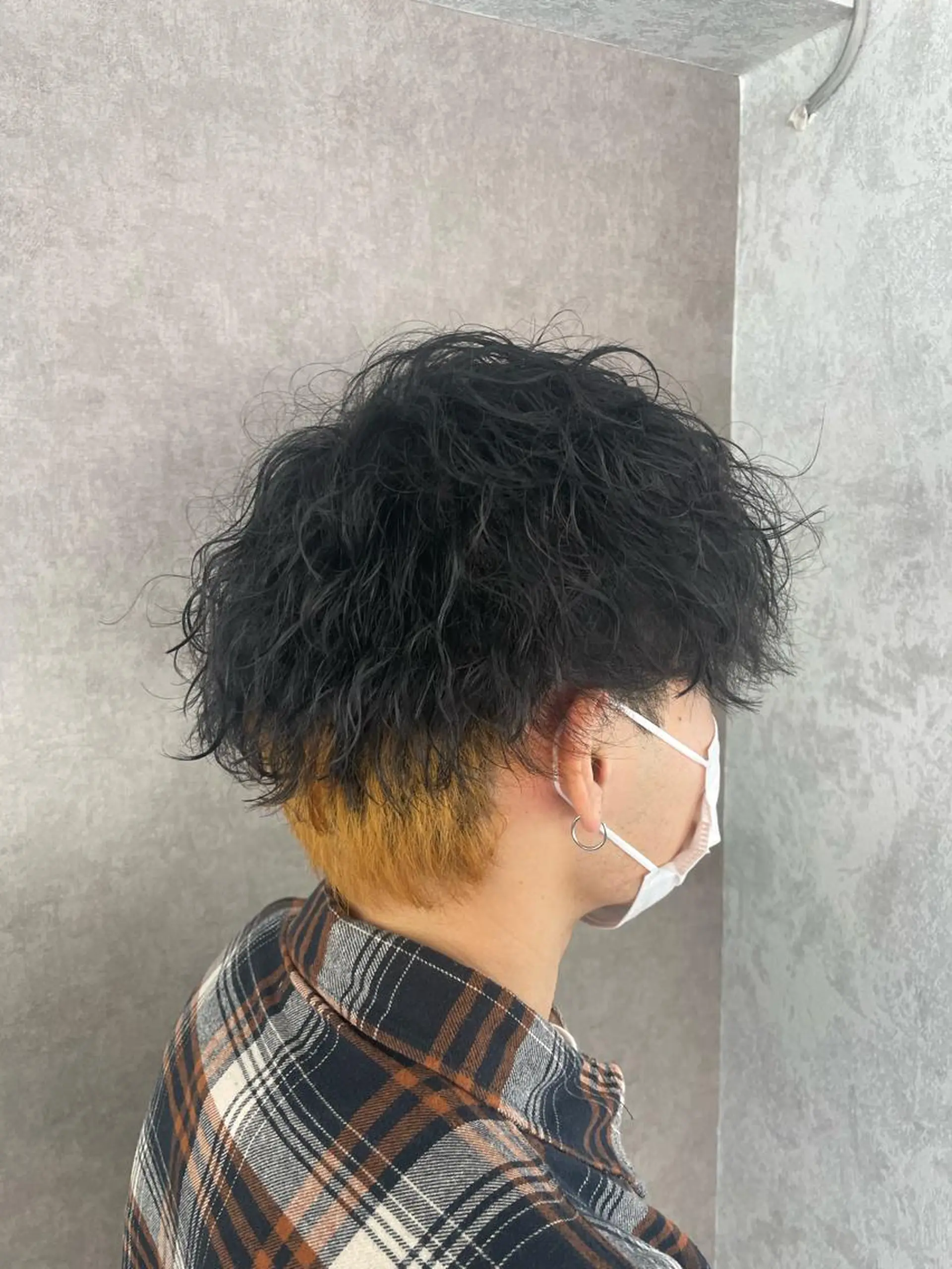 ショート パーマ メンズ メンズブリーチ メンズ専門 中島俊【朝霞】のヘアスタイル