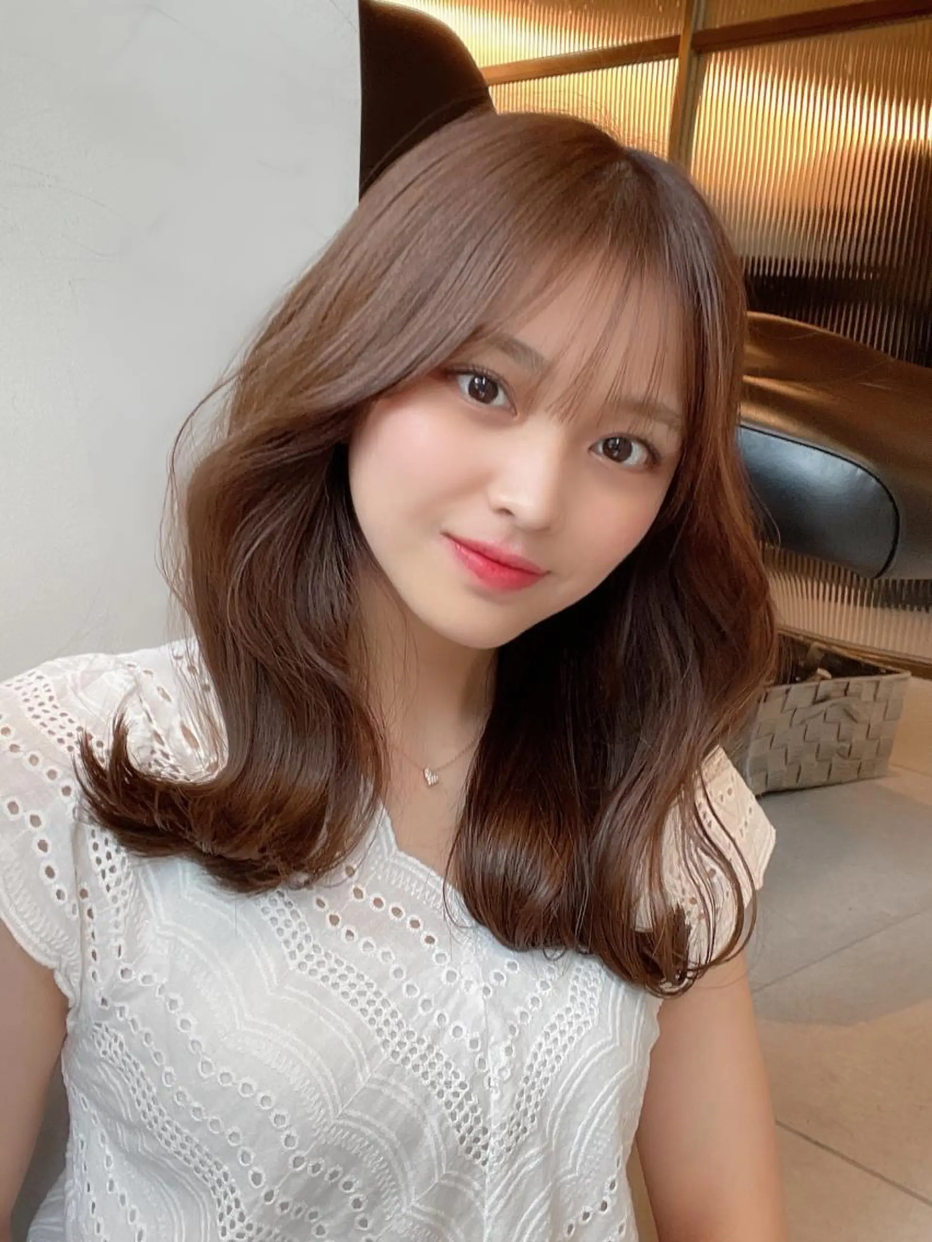 ミディアム ヨシンモリ 韓国風ヘア トリートメント ボブパーマ ウルフパーマのヘアスタイル