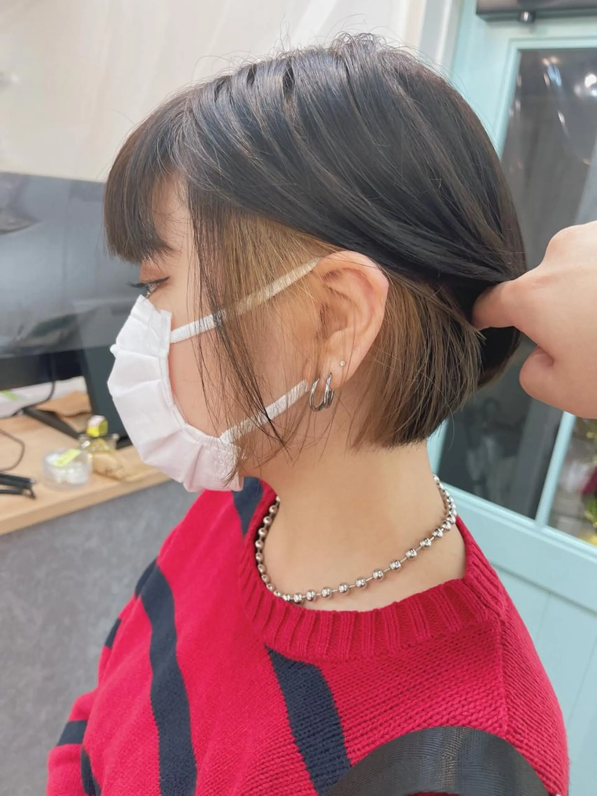 ショート カラー ヘアカラー 超ボブ特化船橋駅 徒歩5分/國分雄斗のヘアスタイル