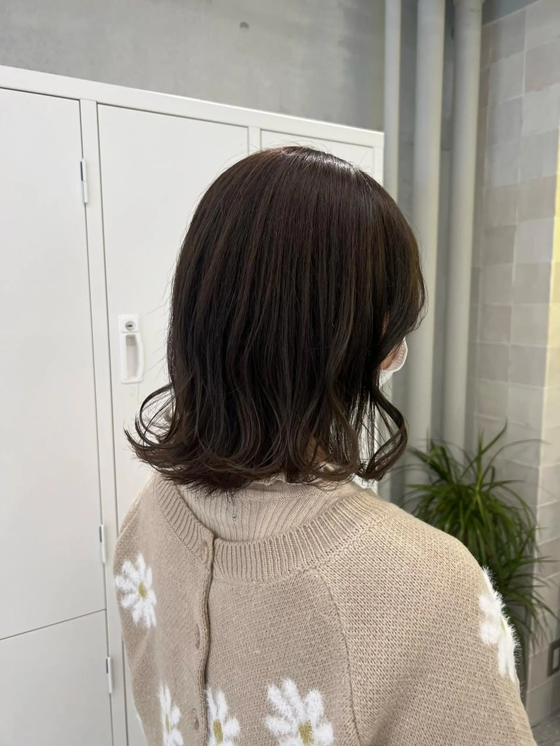 セミロング カラー ベージュカラー ブラウンカラー ブラウンベージュ カット ヘアカラー 韓国ヘア☁️ mitsukiのヘアスタイル