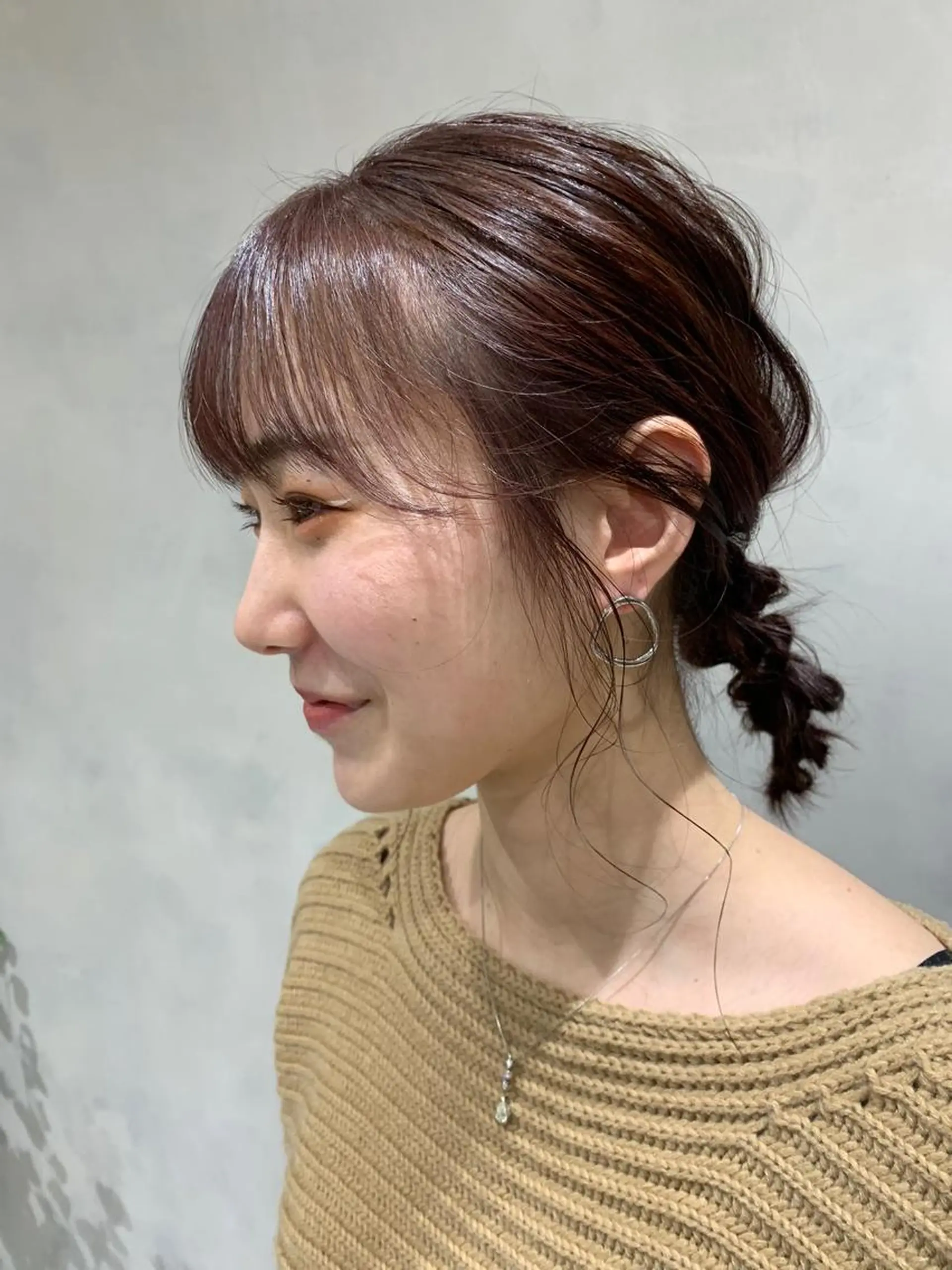 セミロング カラー ヘアアレンジ 似合わせ/レイヤー/ ボブ/西島 絢香のヘアスタイル