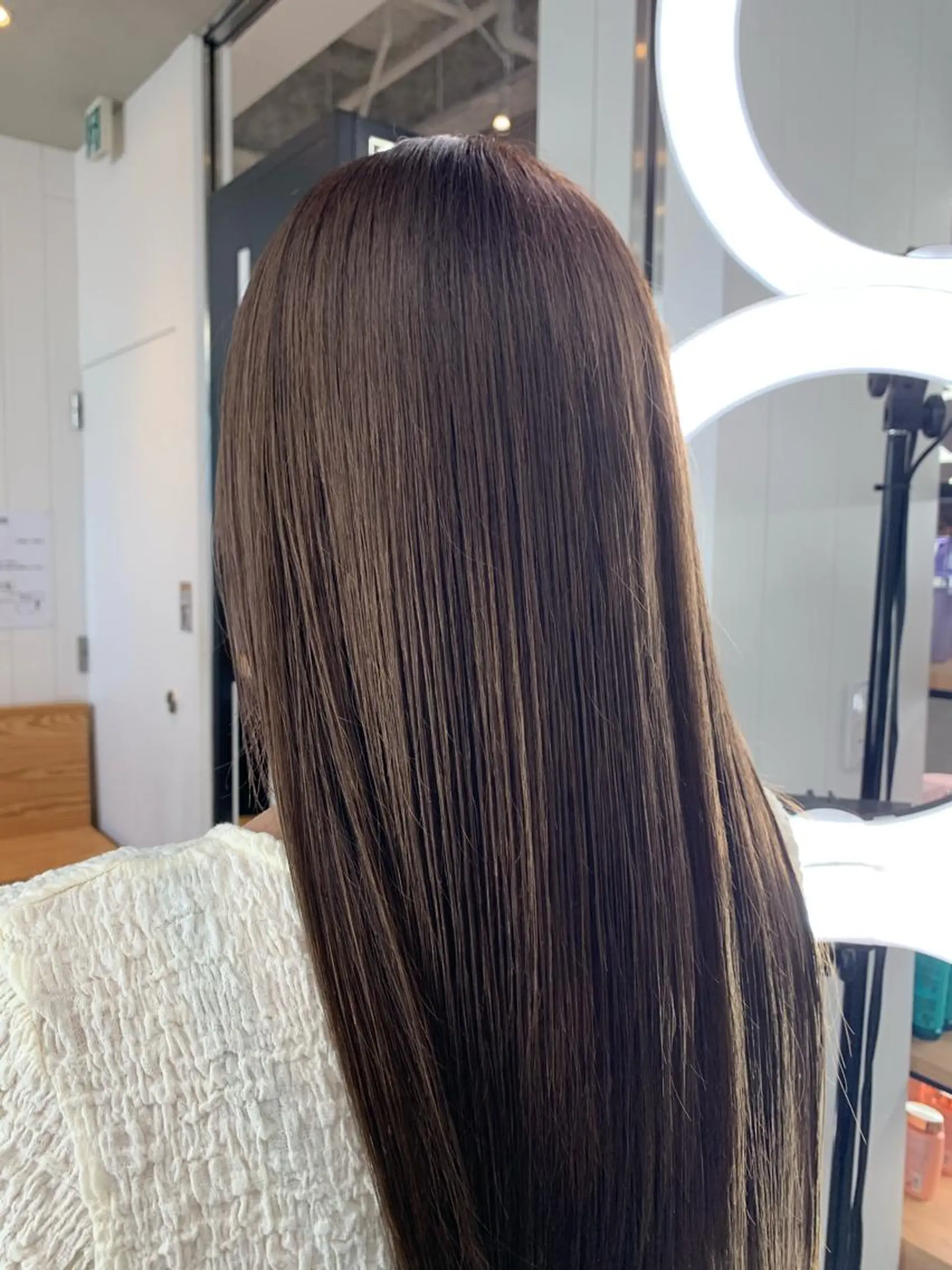 ロング カット 縮毛矯正 トリートメント 佐々木 健太郎のヘアスタイル