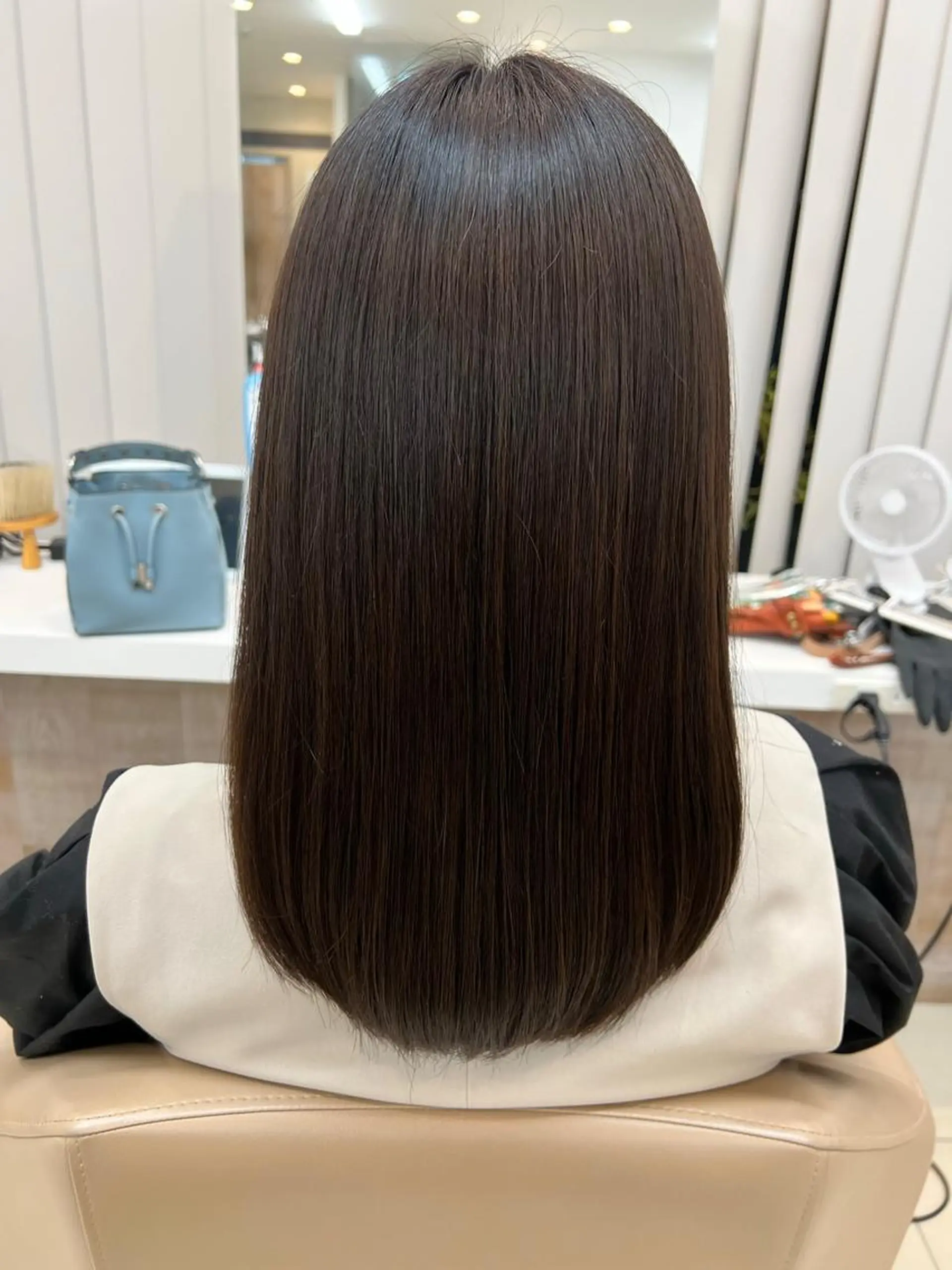 ミディアム カラー ヘアカラー 髪質改善／透明感 中家千翔のヘアスタイル