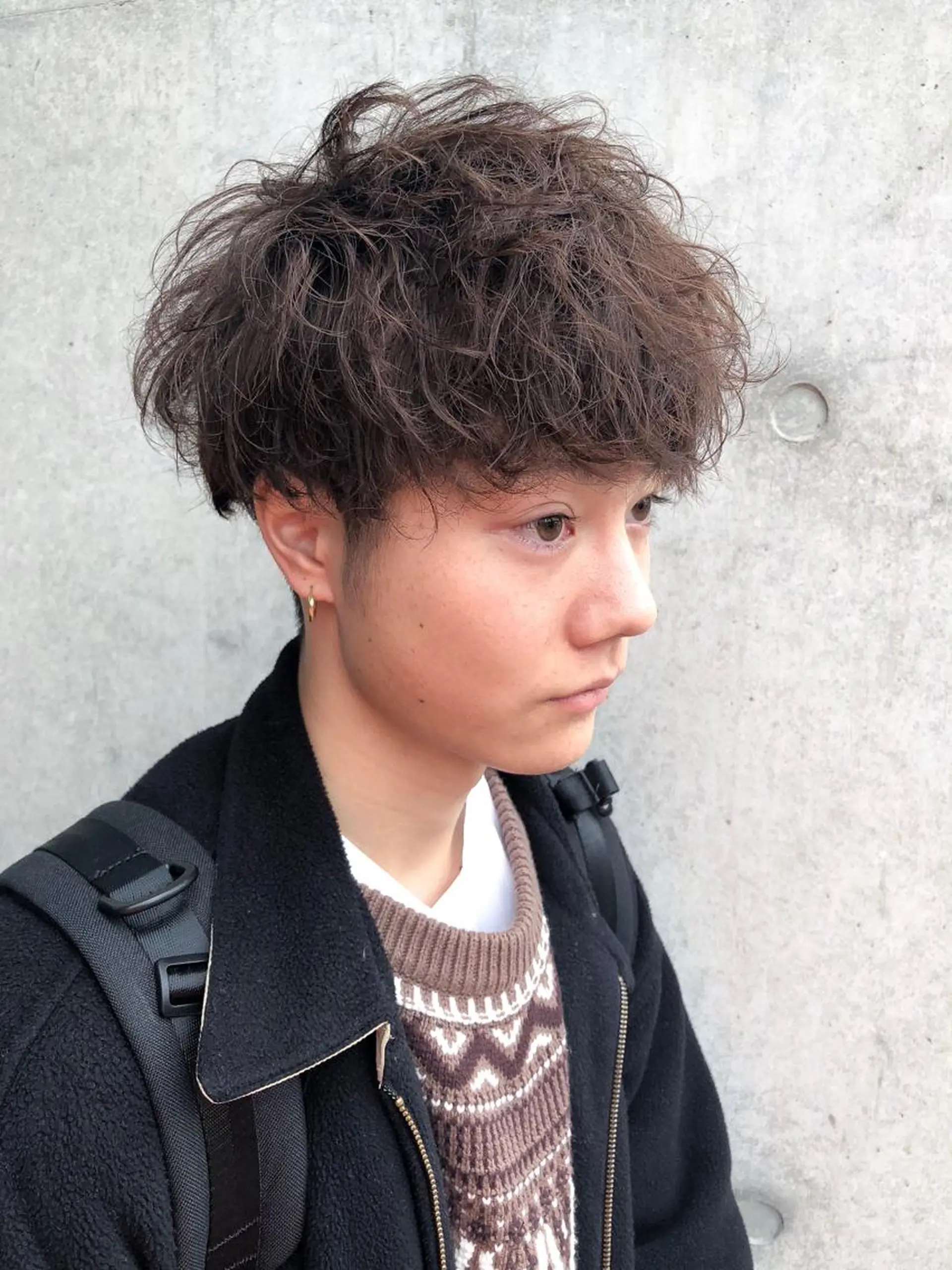 パーマ メンズ カット パーマ 森本裕/オーナー/ スパイラルパーマのヘアスタイル