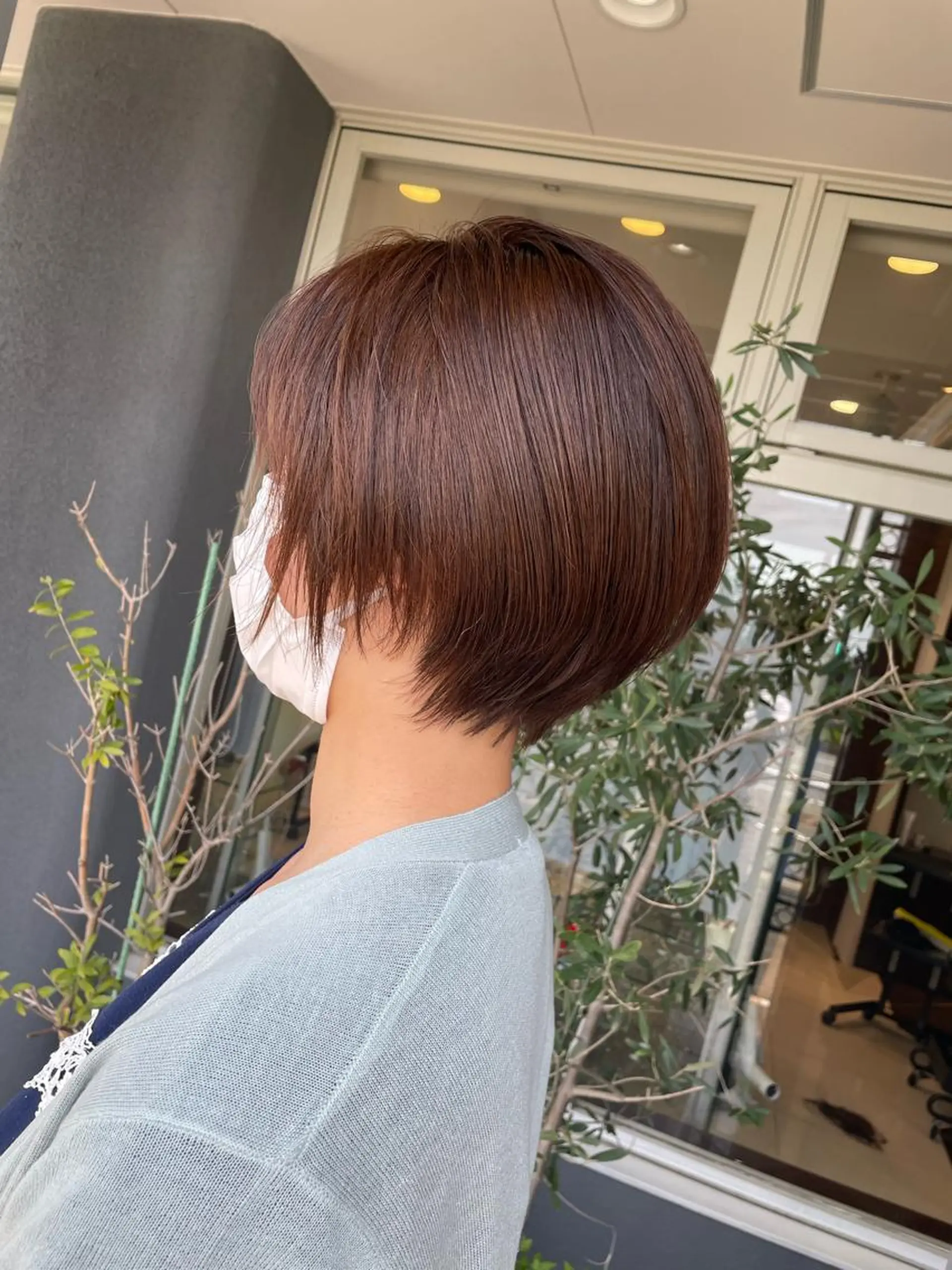 ショート カラー 丸みショート ショートヘア カット ヘアカラー 佐々木 麻純のヘアスタイル