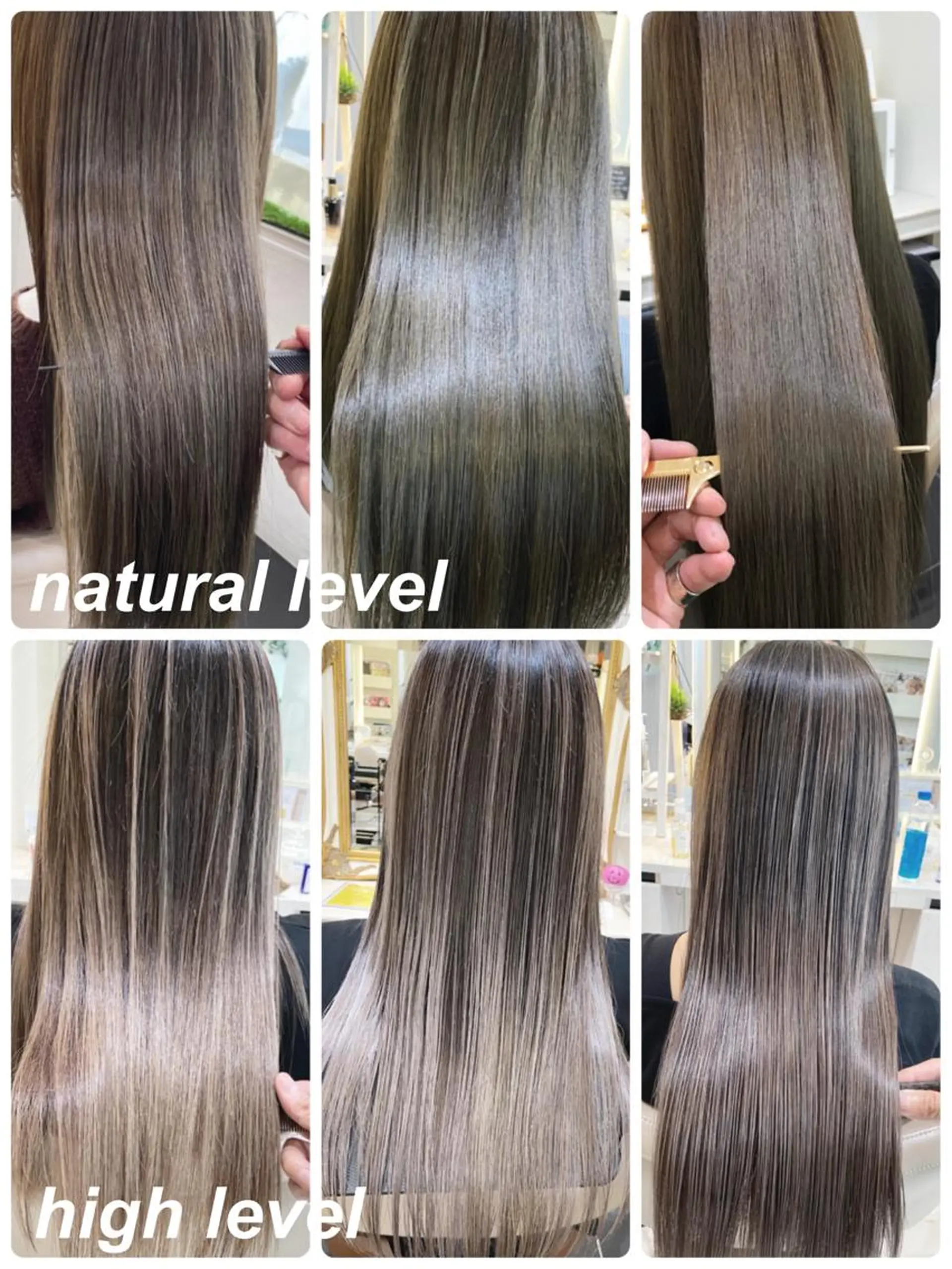 セミロング カラー バレイヤージュ 髪質改善 レイヤーカット カット ヘアカラー トリートメント 山崎俊輔/髪質改善 /バレイヤージュのヘアスタイル