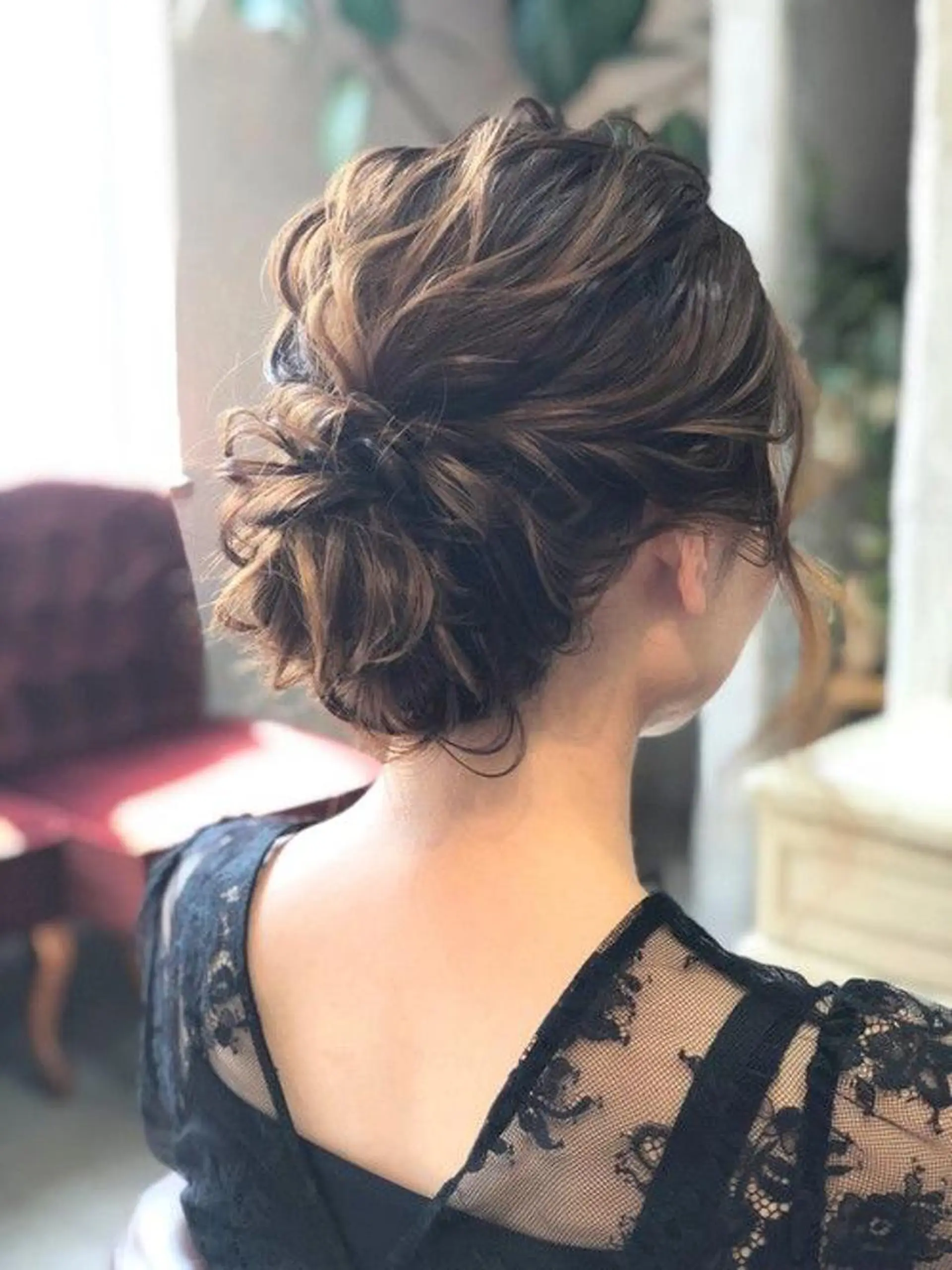 ミディアム ヘアアレンジ 【公式】amble luxe池袋東口💛のヘアスタイル