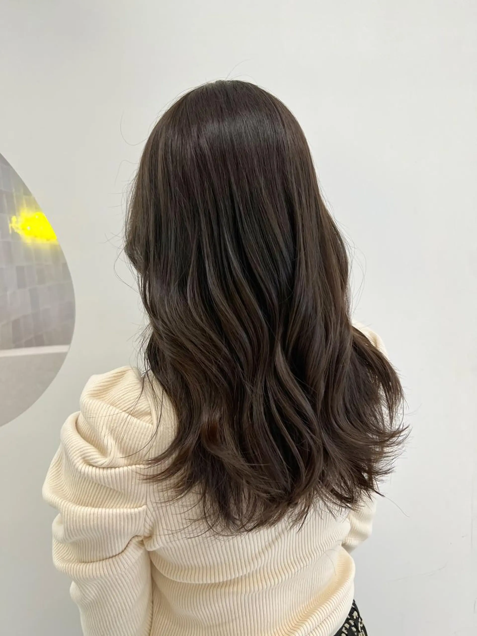 ロング カラー アッシュ アッシュブラウン ブラウンカラー カット ヘアカラー 韓国ヘア☁️ mitsukiのヘアスタイル