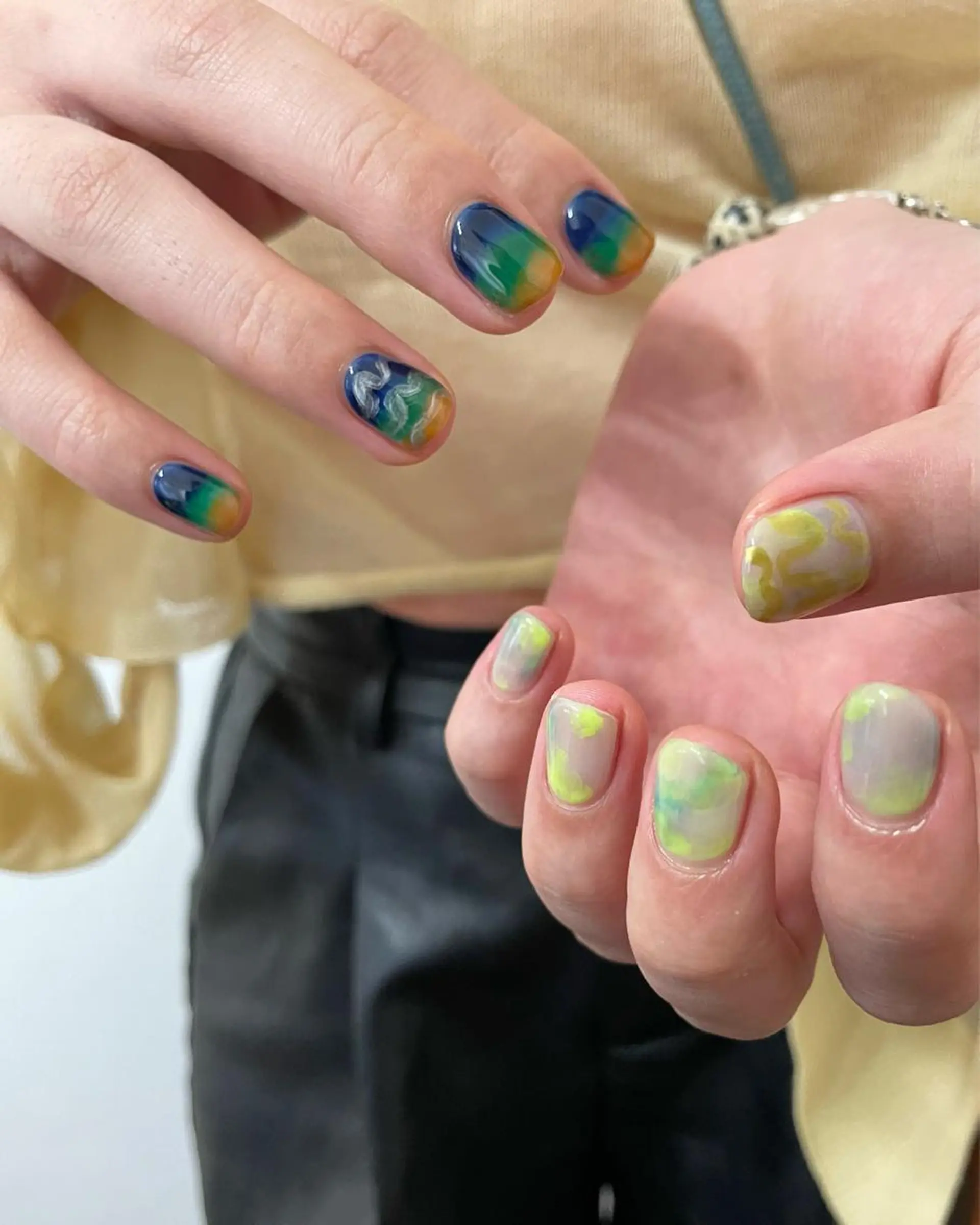 ネイル ハンドネイル フットネイル kiii.__ ✴︎*のネイルデザイン
