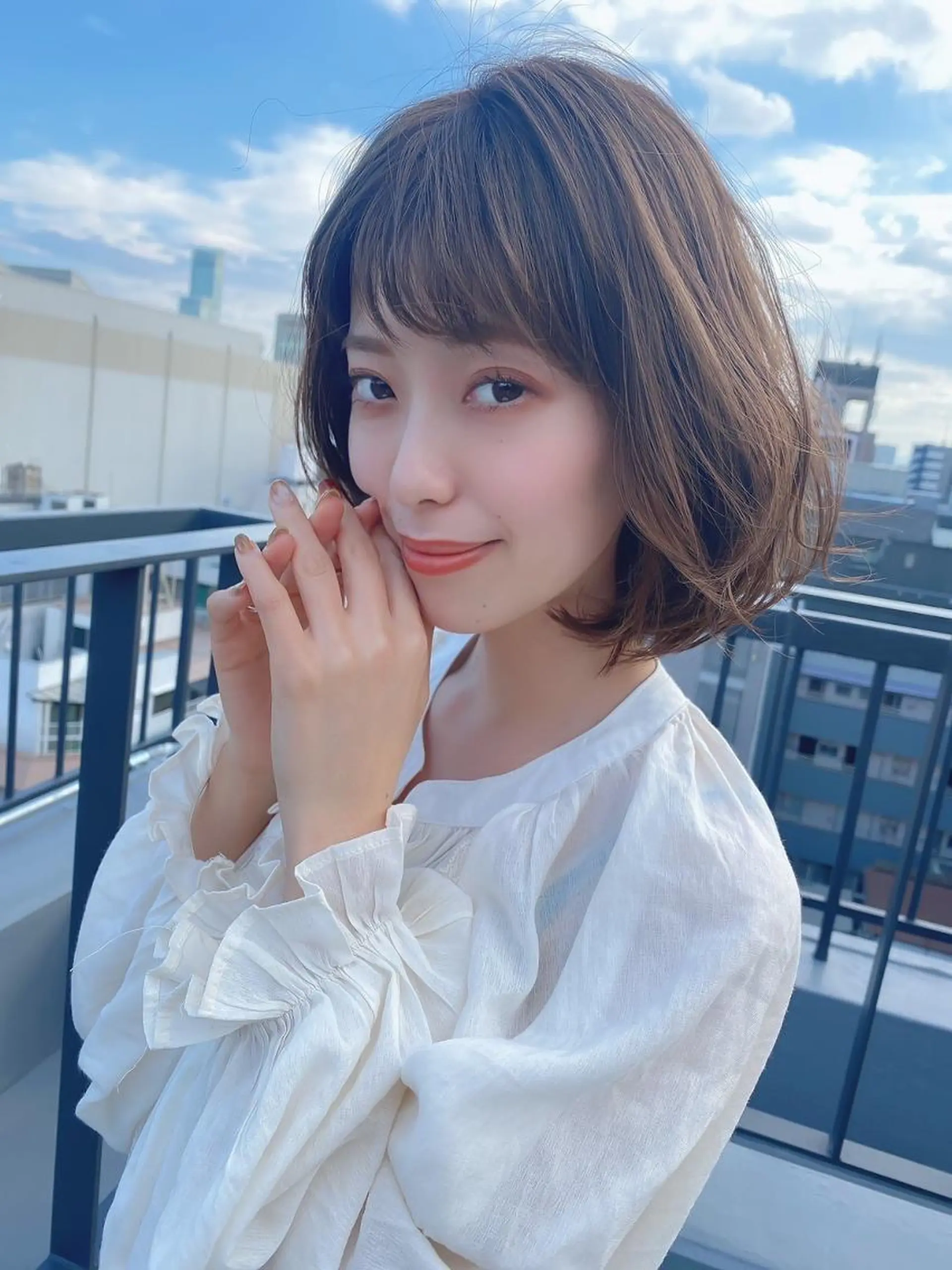 ミディアム カラー 透明感カラー イルミナカラー トリートメント ⭐️Shelter by TOKYO⭐️のヘアスタイル