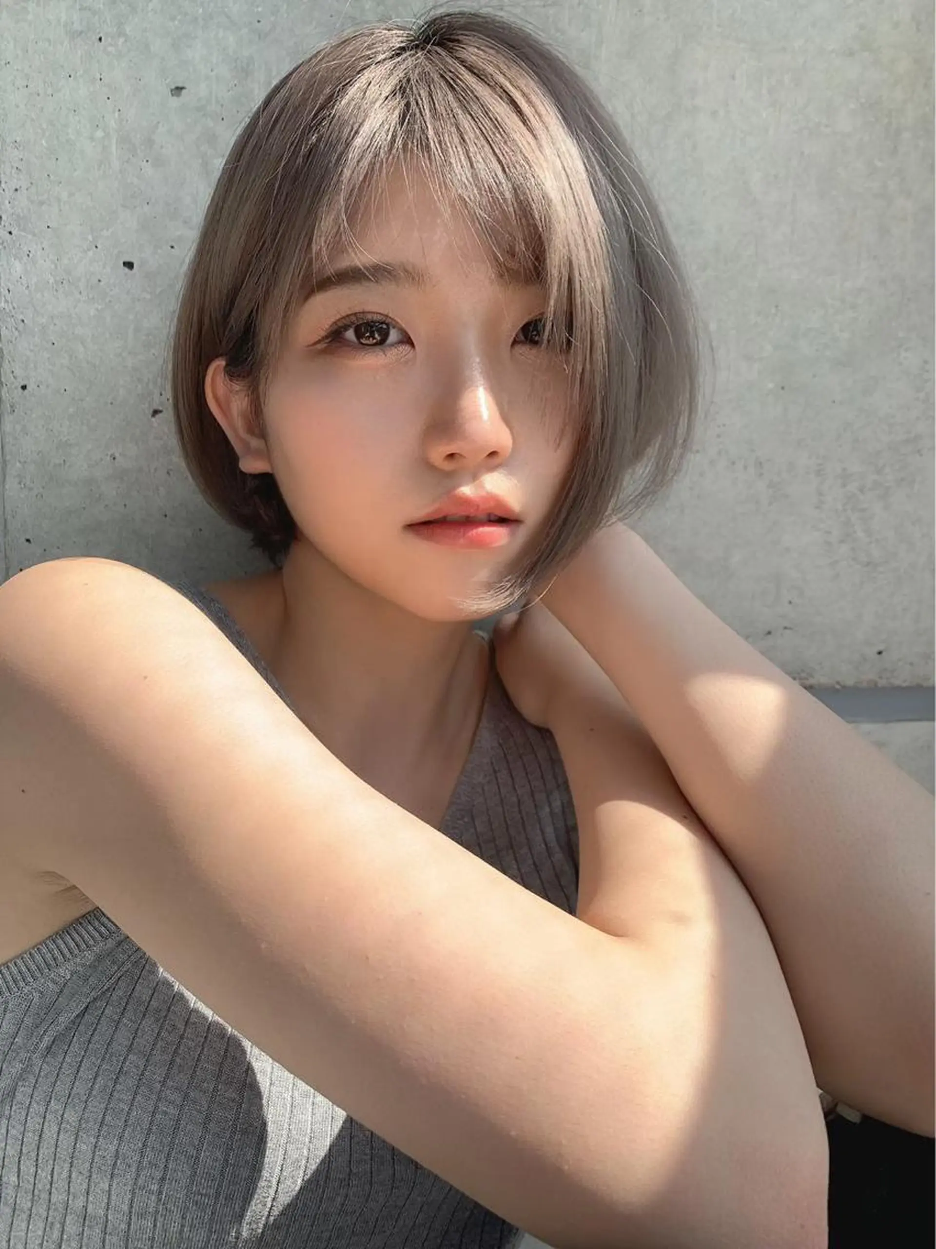 ショート カラー カット トリートメント 大人っぽ♡上品な暖色 ♡ブリーチなし♡のヘアスタイル