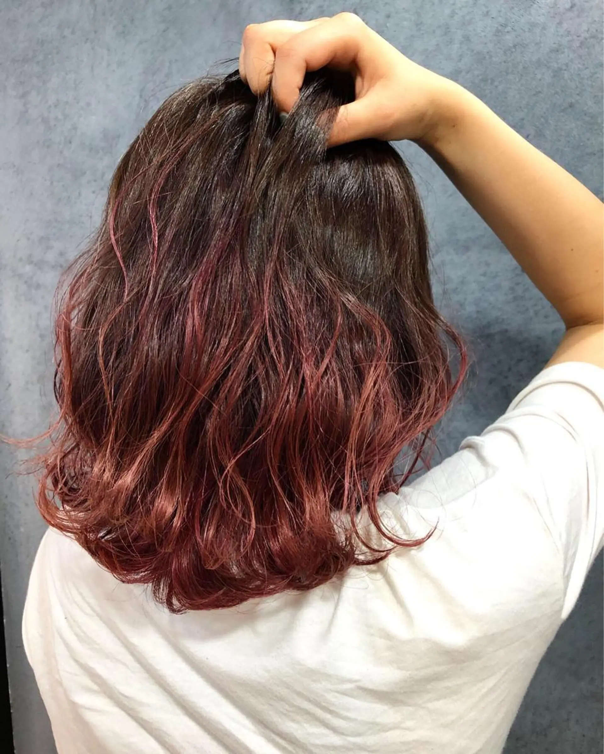 セミロング カラー ヘアアレンジ メンズ キッズ ネイル マツエク・マツパ GO TODAY SHAiRE SALON所属・透明感カラー🤎 ゆりのヘアスタイル