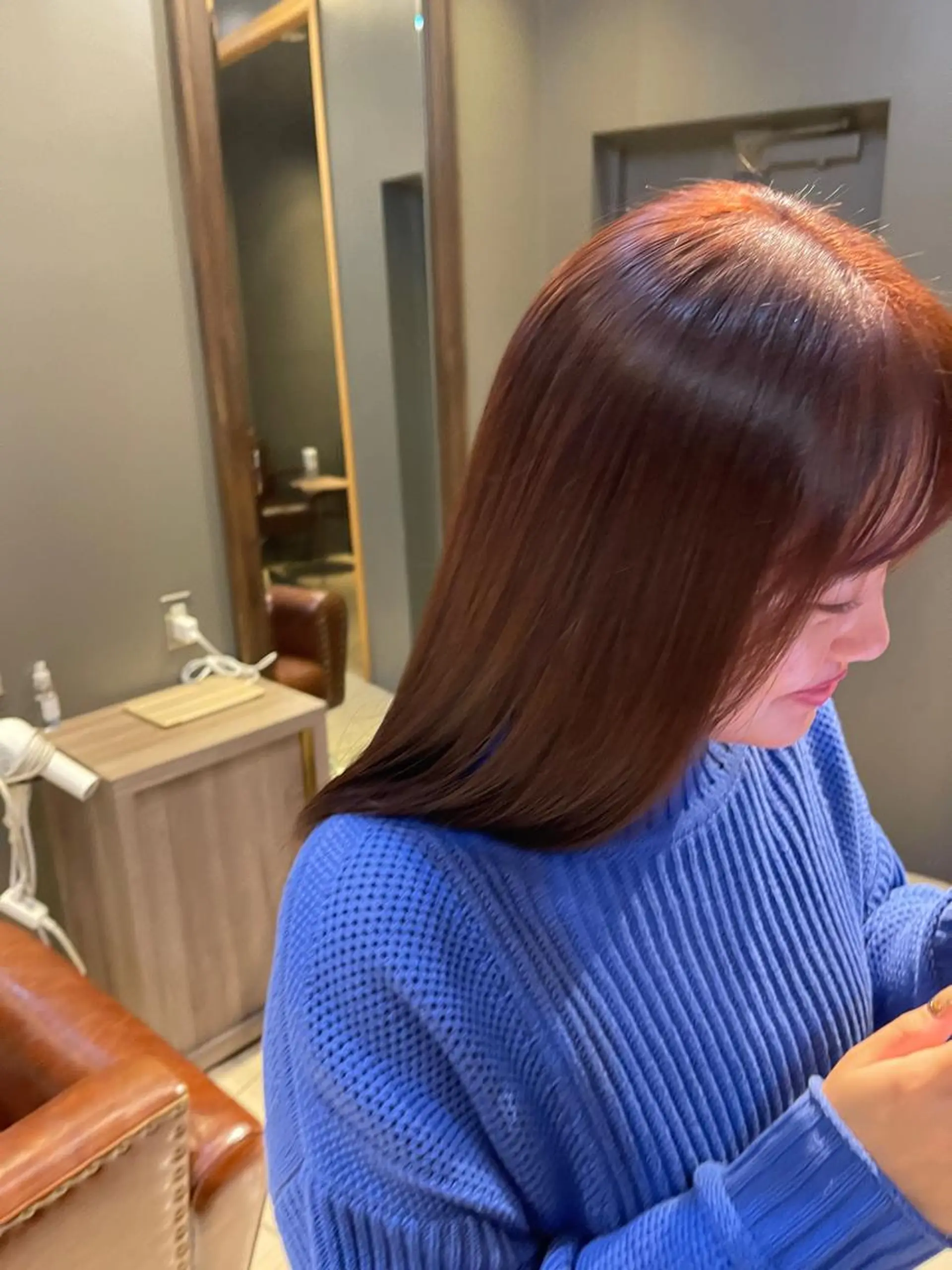 セミロング トリートメント カット ヘアカラー トリートメント 艶カラー/艶髪矯正 LOANA鈴木のヘアスタイル