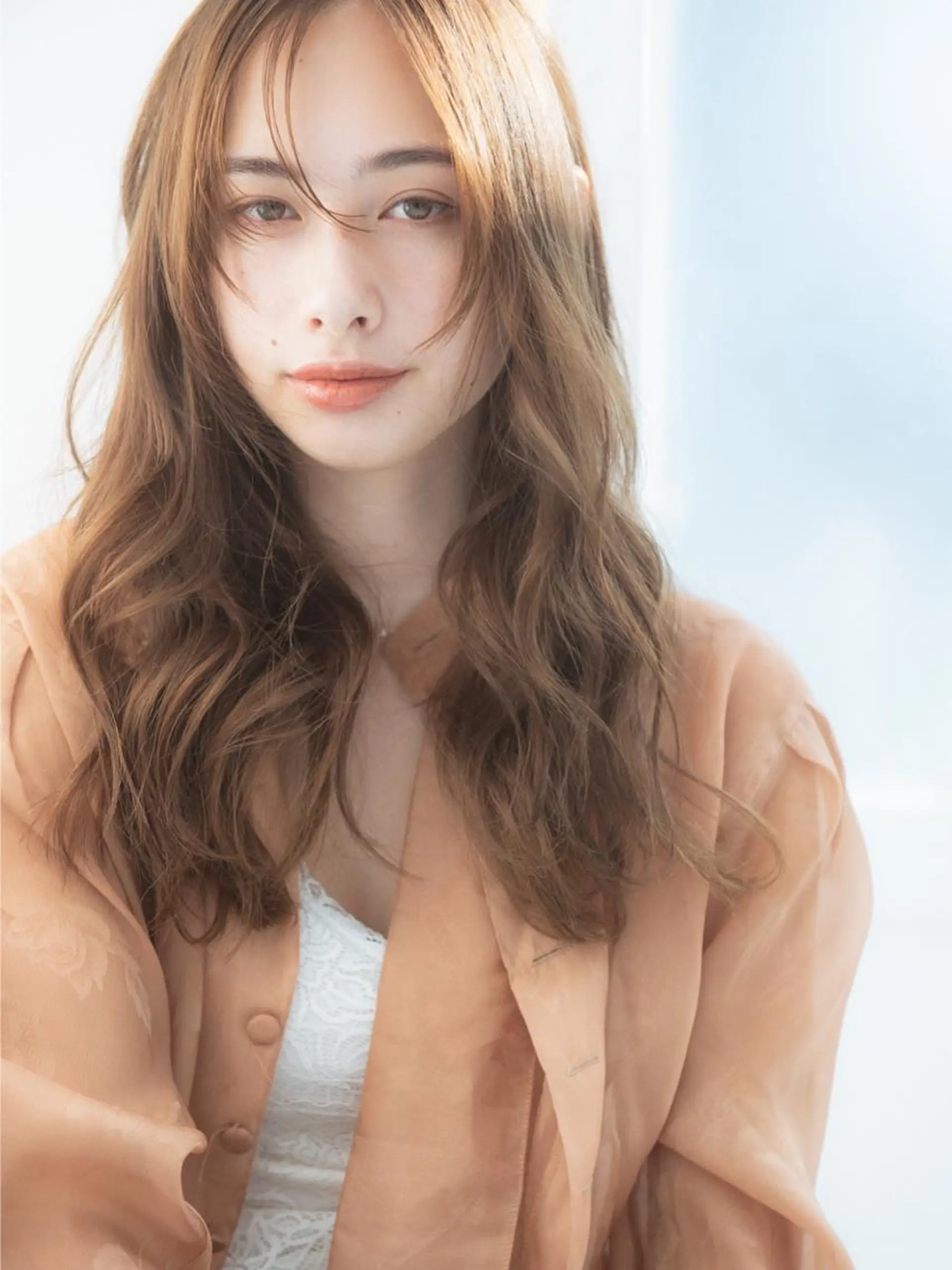 ロング カット ヘアカラー トリートメント 西川 仁のヘアスタイル