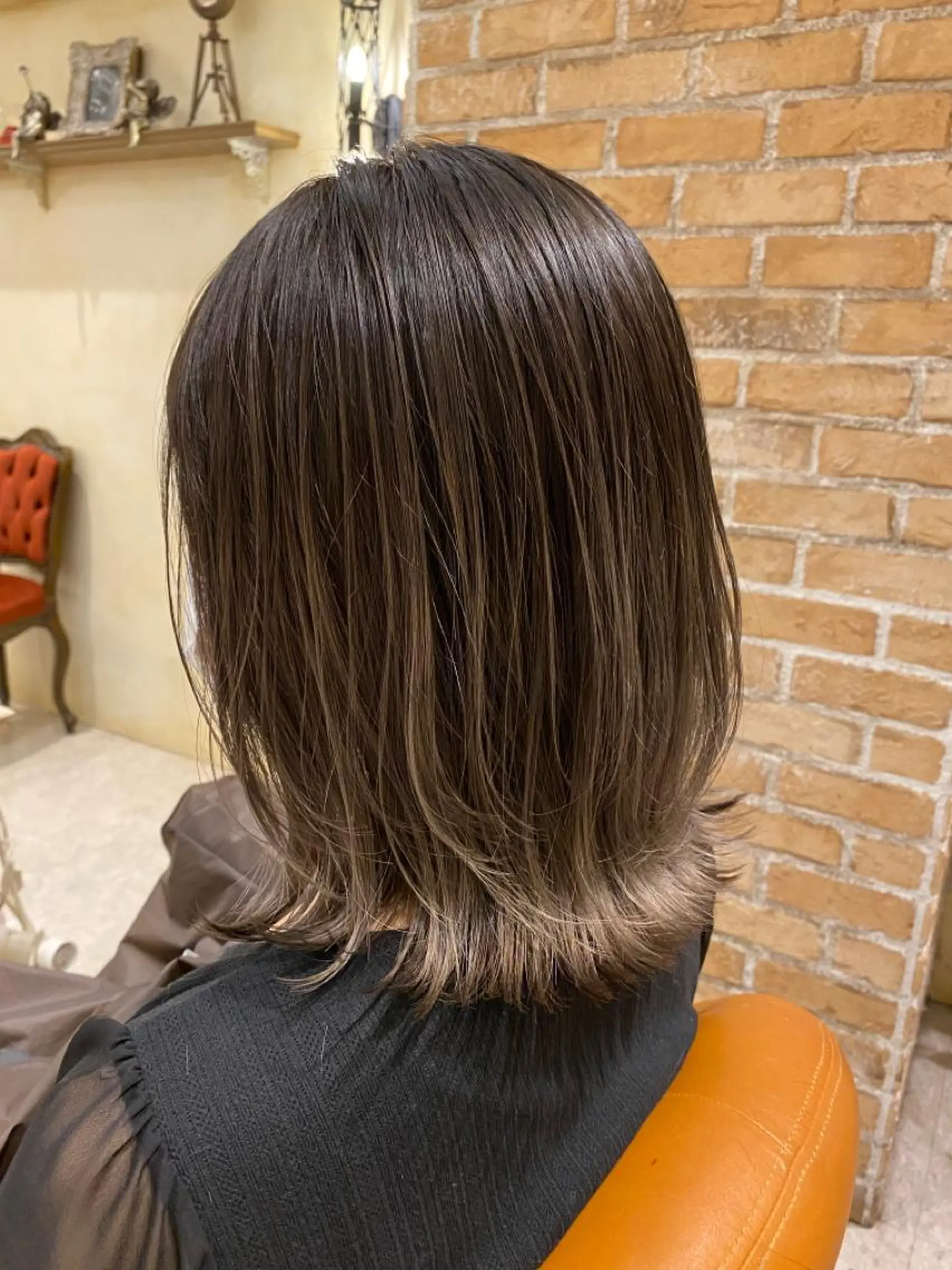 ミディアム カラー バレイヤージュ ブリーチ グラデーションカラー レイヤーカット Hair Salon JEUNESSE所属・【髪質改善】加藤 崇徳のヘアスタイル