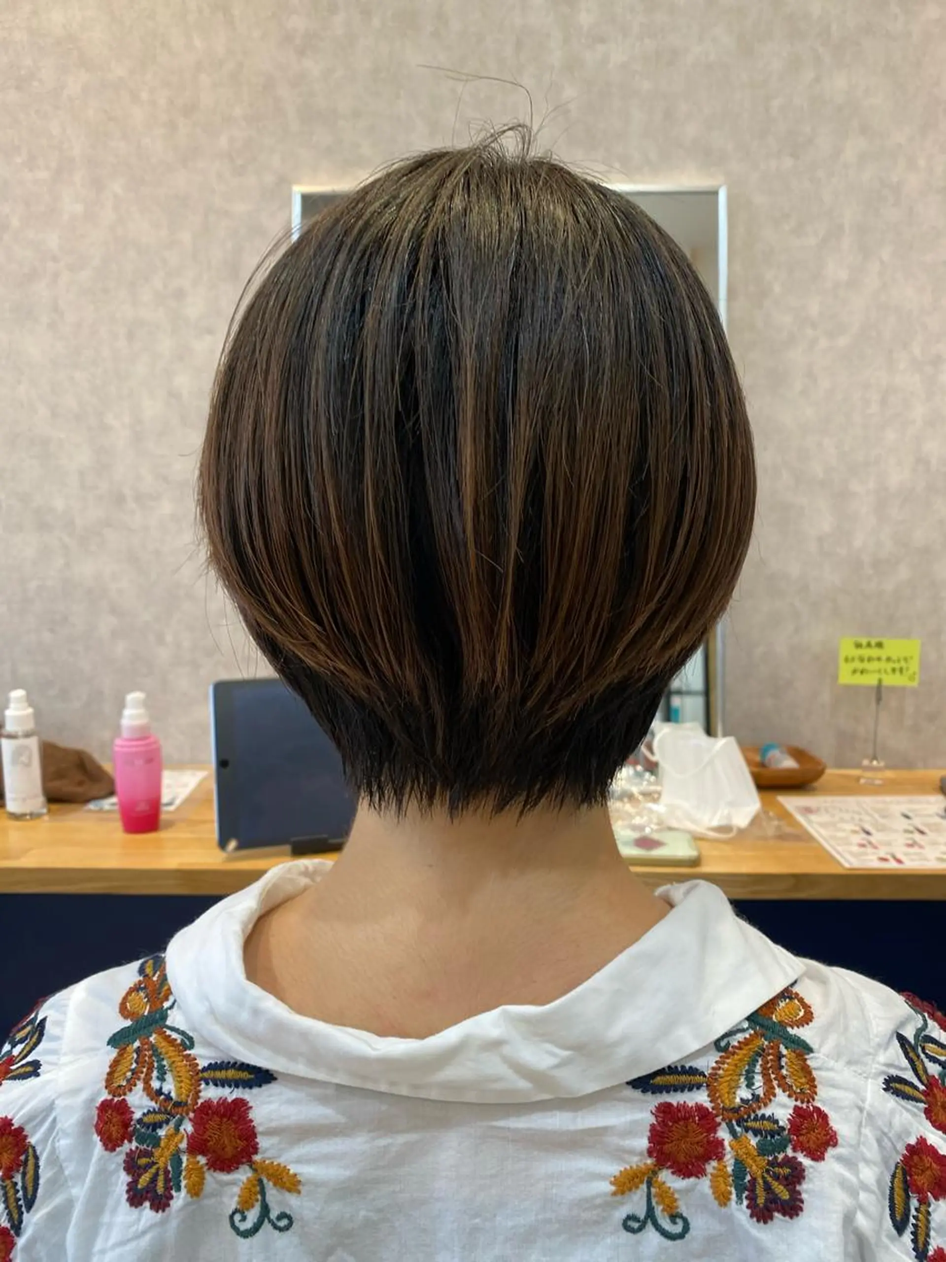 ショート カラー パーマ ヘアアレンジ Riposo.所属・✨似合わせカラー✨ 奈須晴香のヘアスタイル