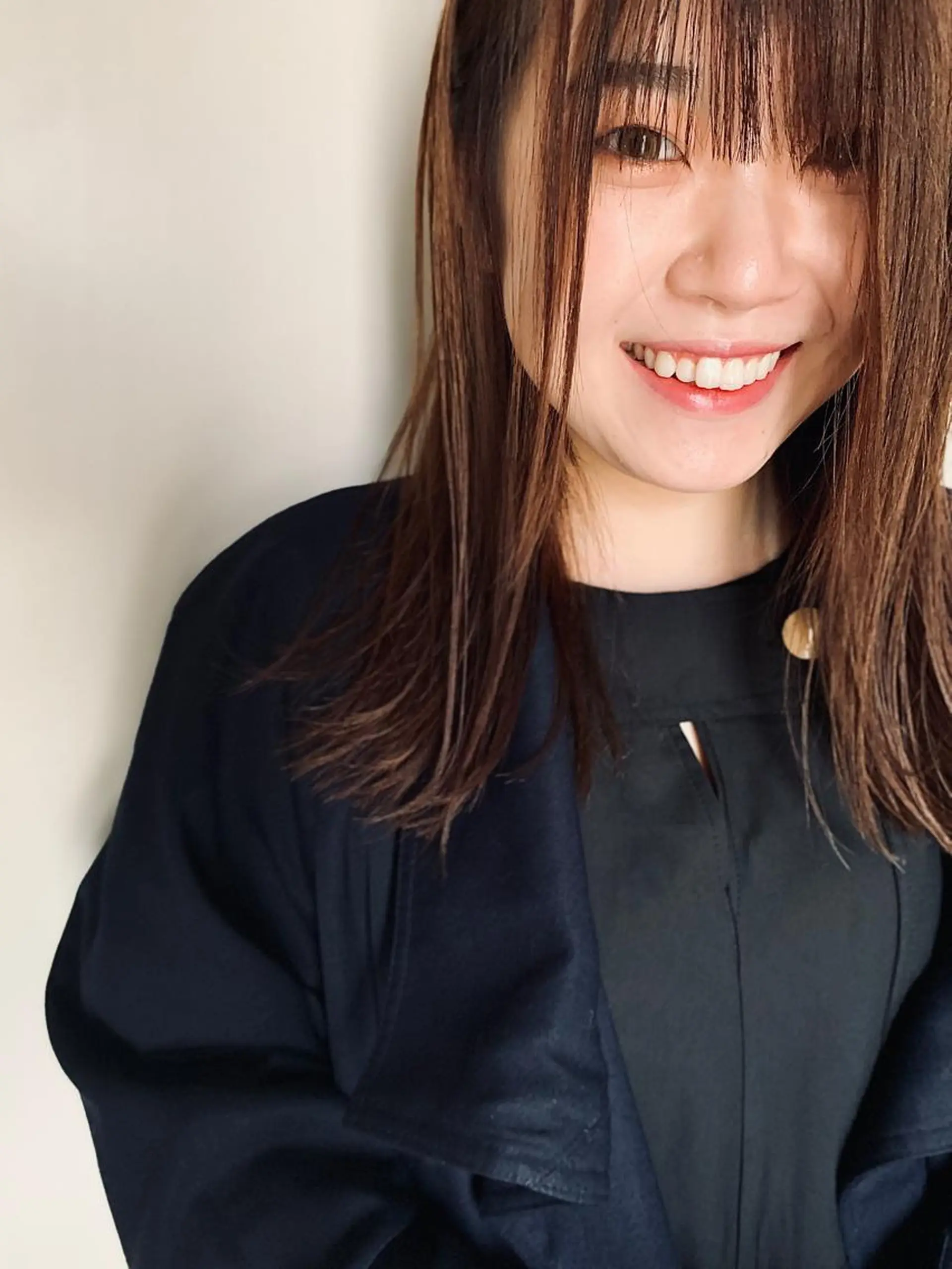 セミロング ハイライト 韓国風ヘア レイヤーカット 似合わせカット メンズカット/レイヤ ーカット大名Lay.のヘアスタイル
