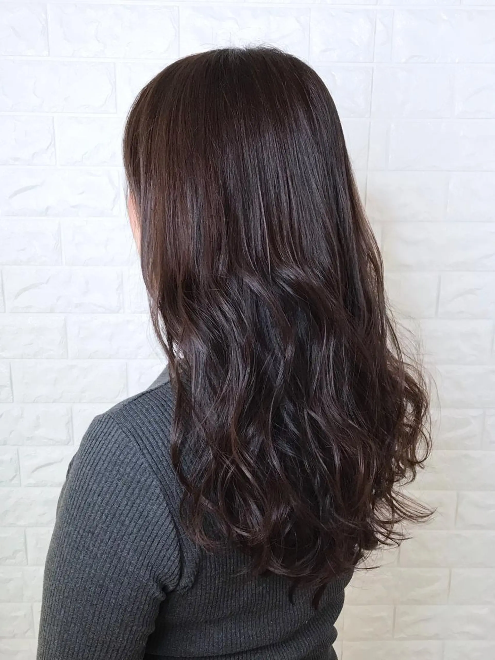 ロング カラー ブリーチ ブラウンカラー イルミナカラー マロンブラウン ブリーチなしカラー エイジングケア特化 美容師✂️山崎竜二のヘアスタイル