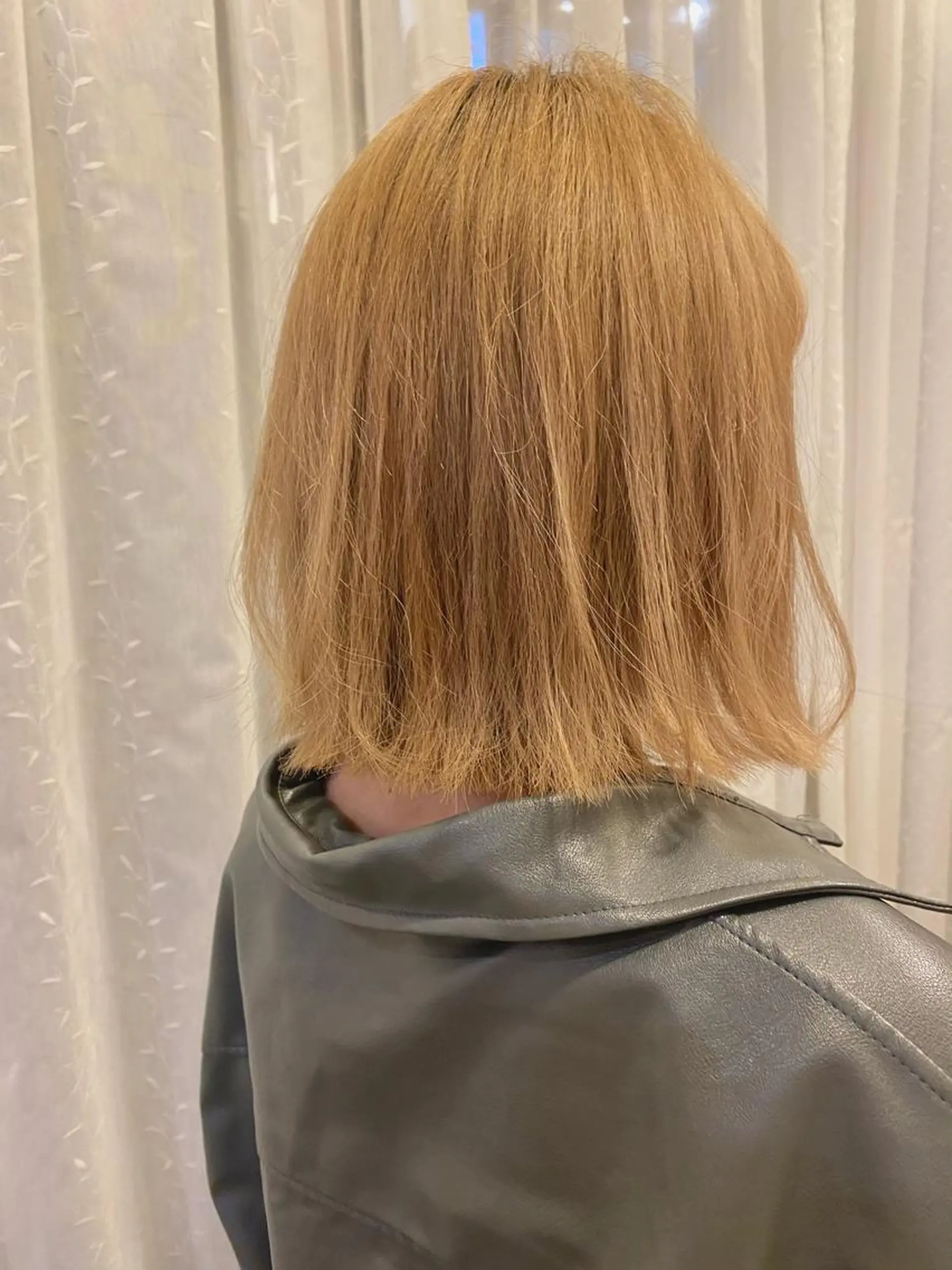 ミディアム 店長　ショート& パーマ　坂本のヘアスタイル