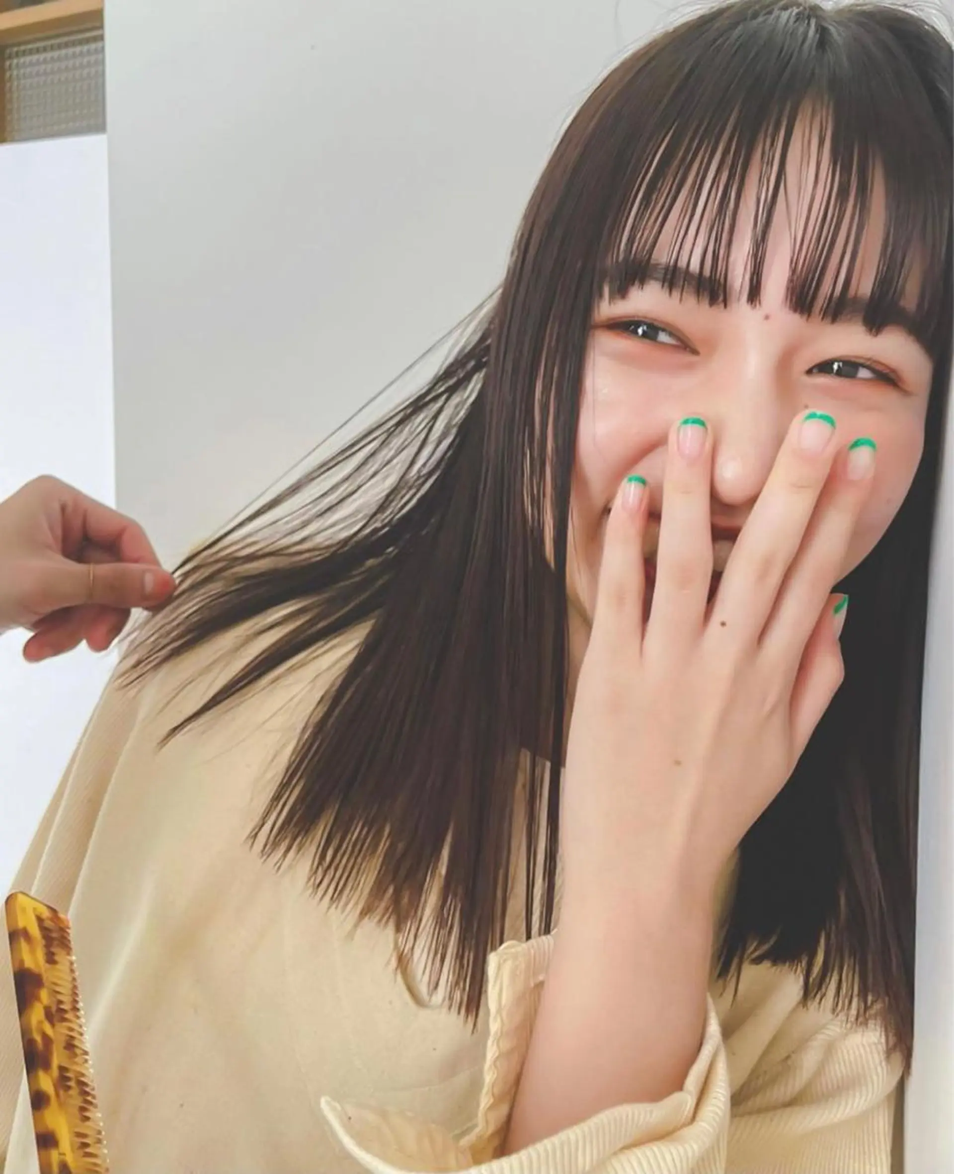 ロング カラー ヘアアレンジ カット 縮毛矯正 トリートメント ヘッドスパ ヘアセット ボブ/プツボブ tsumuguのヘアスタイル