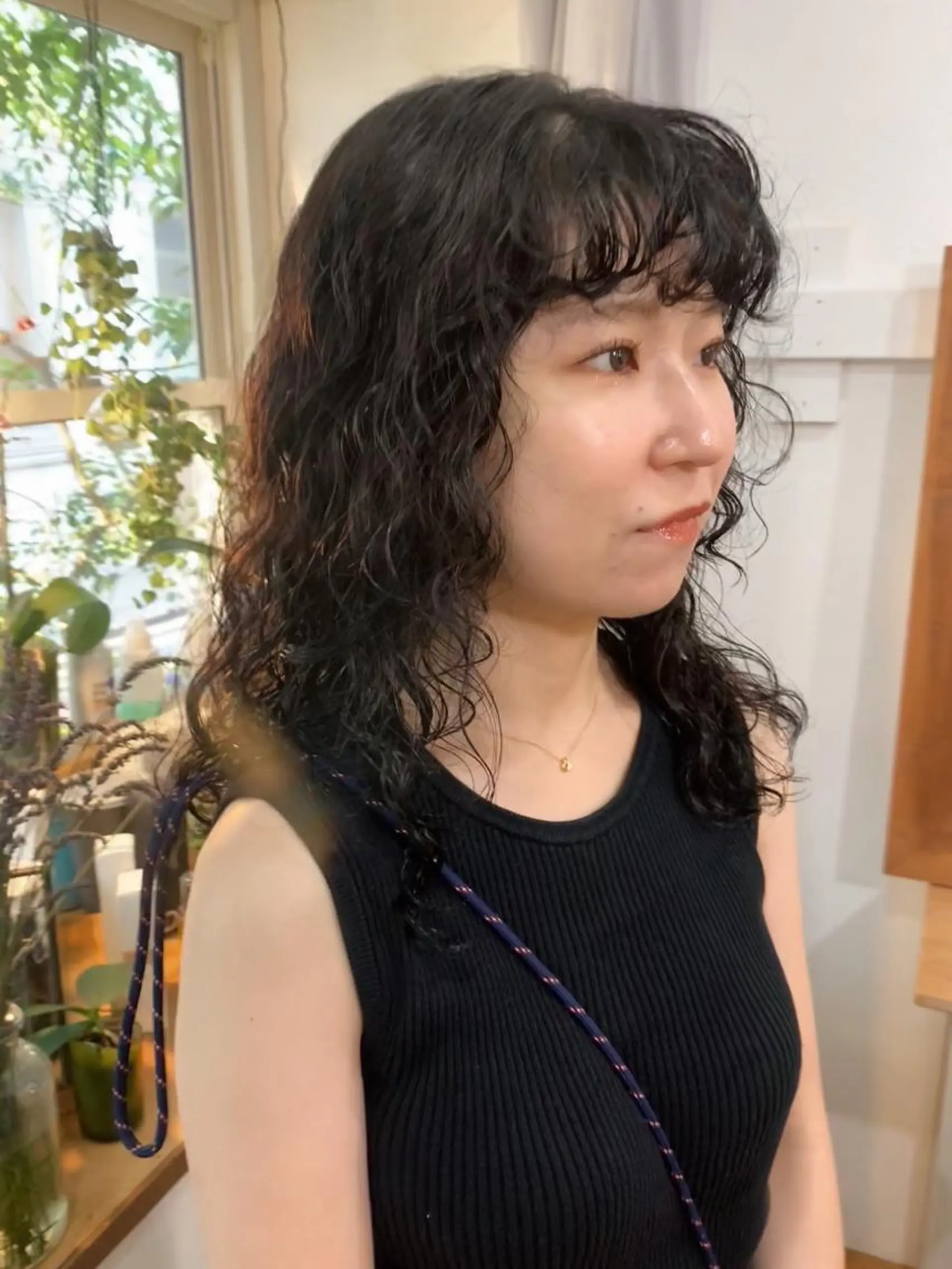 ロング カラー パーマ 顔周りカット カット パーマ 【pejite】 Hinanoのヘアスタイル