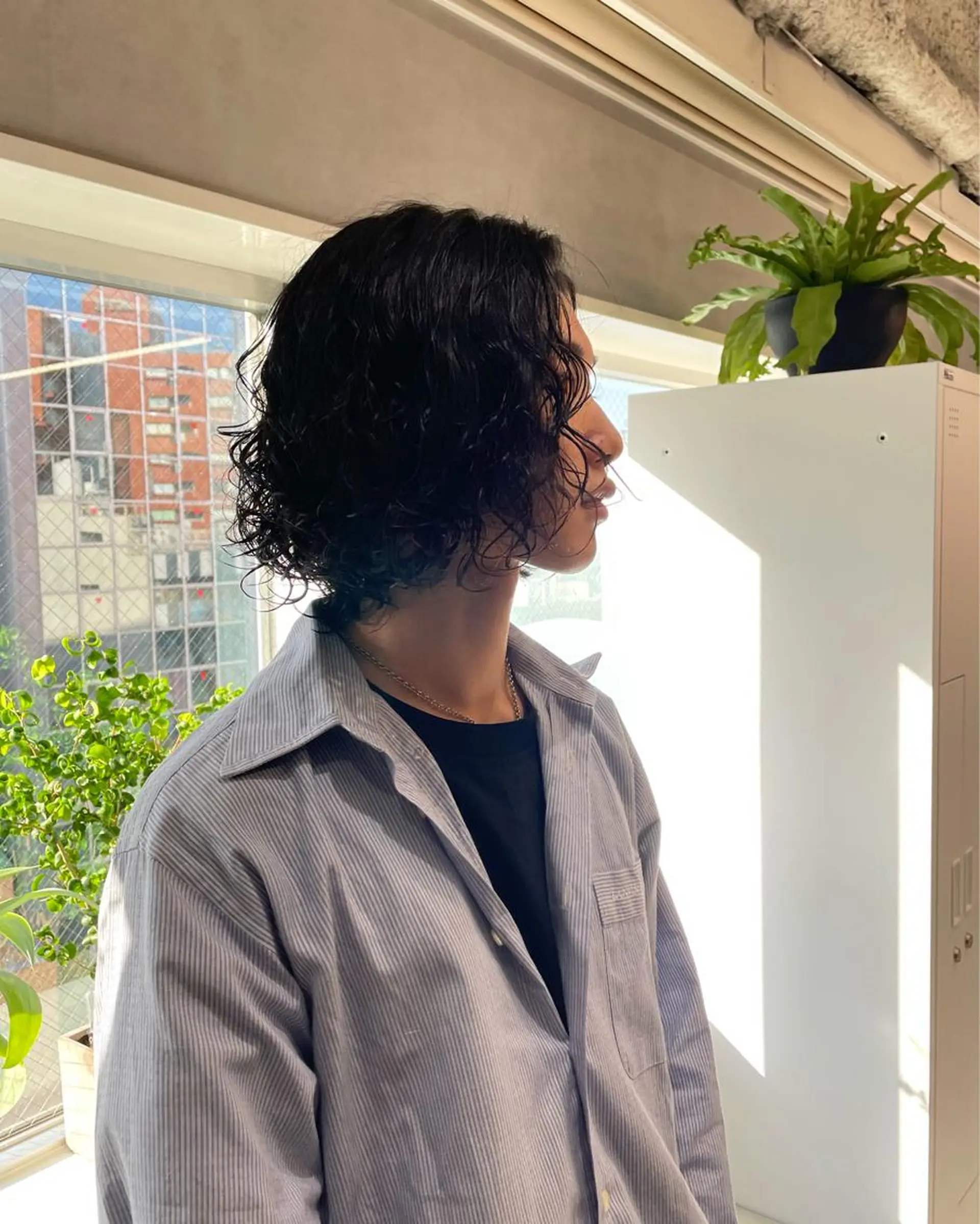 ミディアム パーマ yui/ layer cutのヘアスタイル