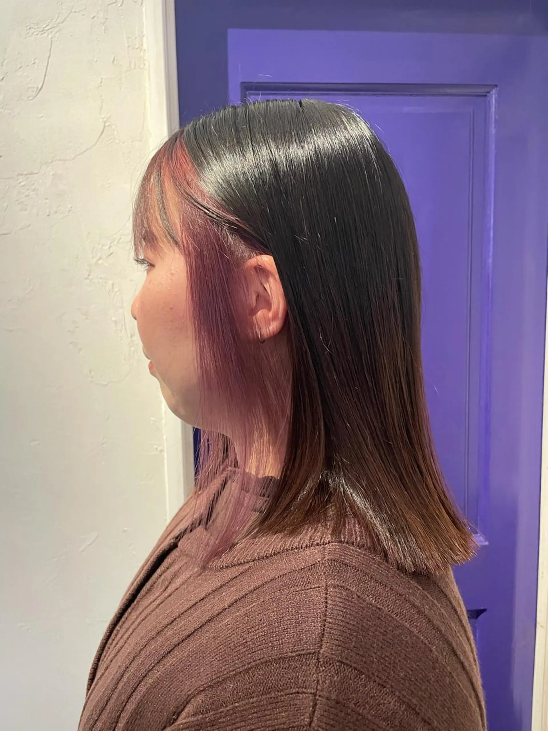 ミディアム カラー アディクシーカラー インナーカラー ピンクカラー Men's hair salon First 中百舌鳥店所属・First なかもず 店 YUKIのヘアスタイル