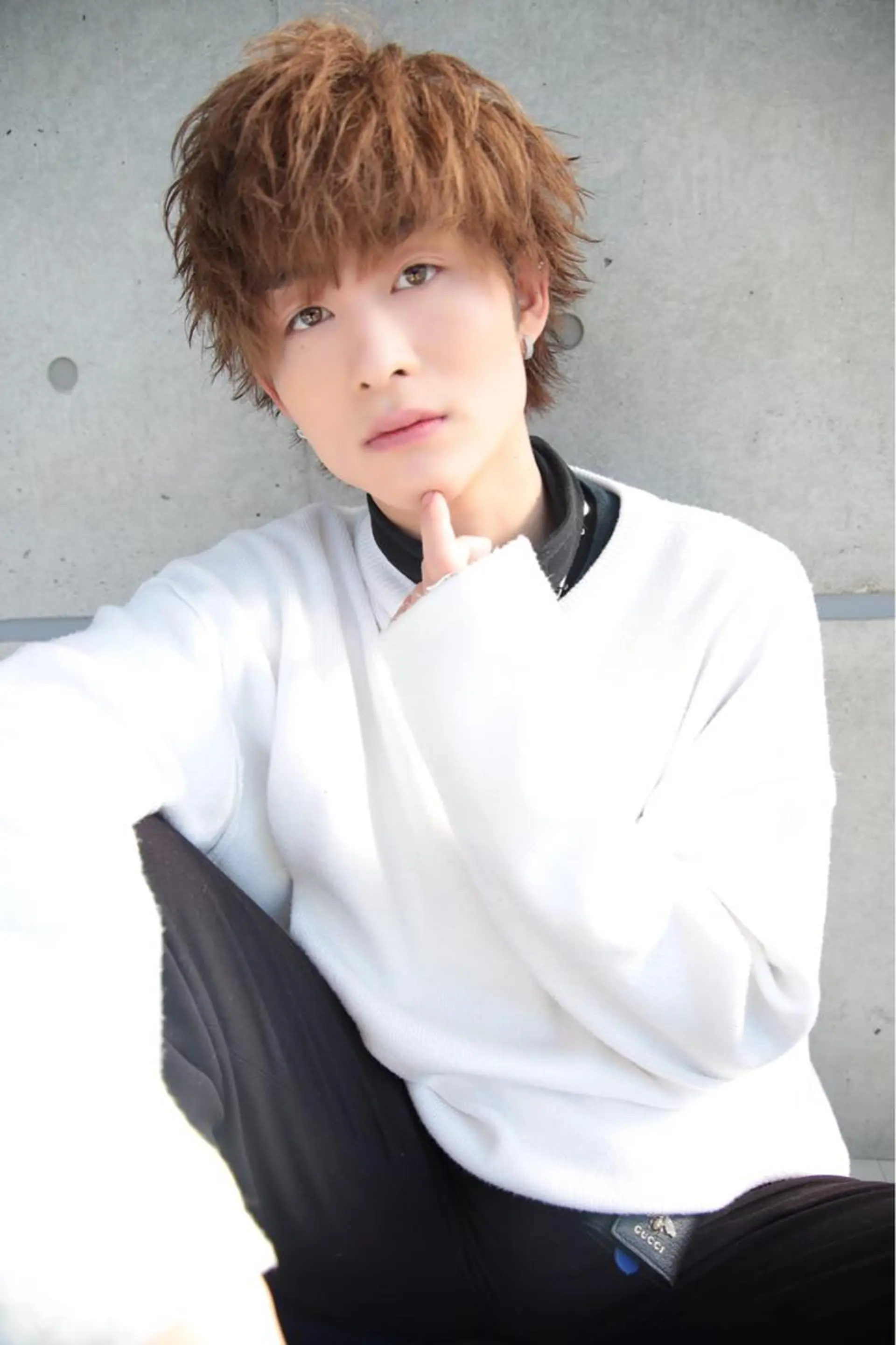 ミディアム カラー ヘアアレンジ メンズ ヘアカラー トリートメント ヘッドスパ ヘアセット ✨【公式】渋谷メンズ サロン BLUCK✨のヘアスタイル