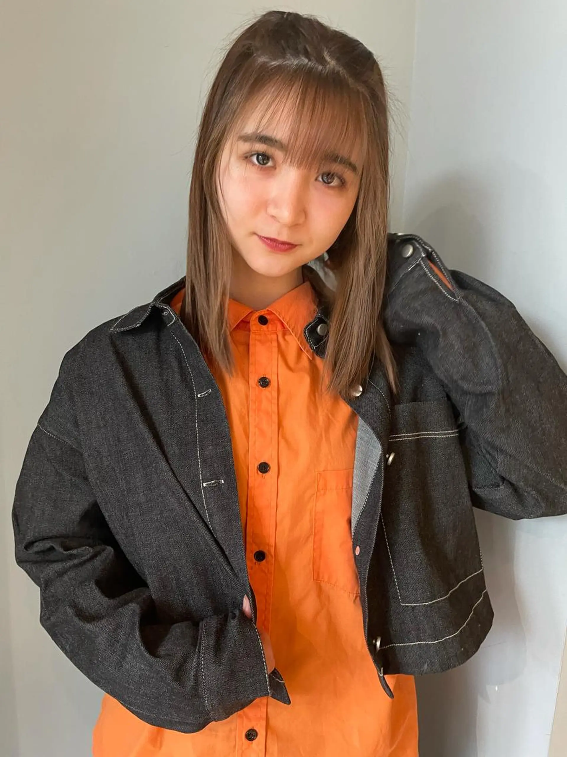 ミディアム カラー レイヤーパーマ🪐 伽羅のヘアスタイル