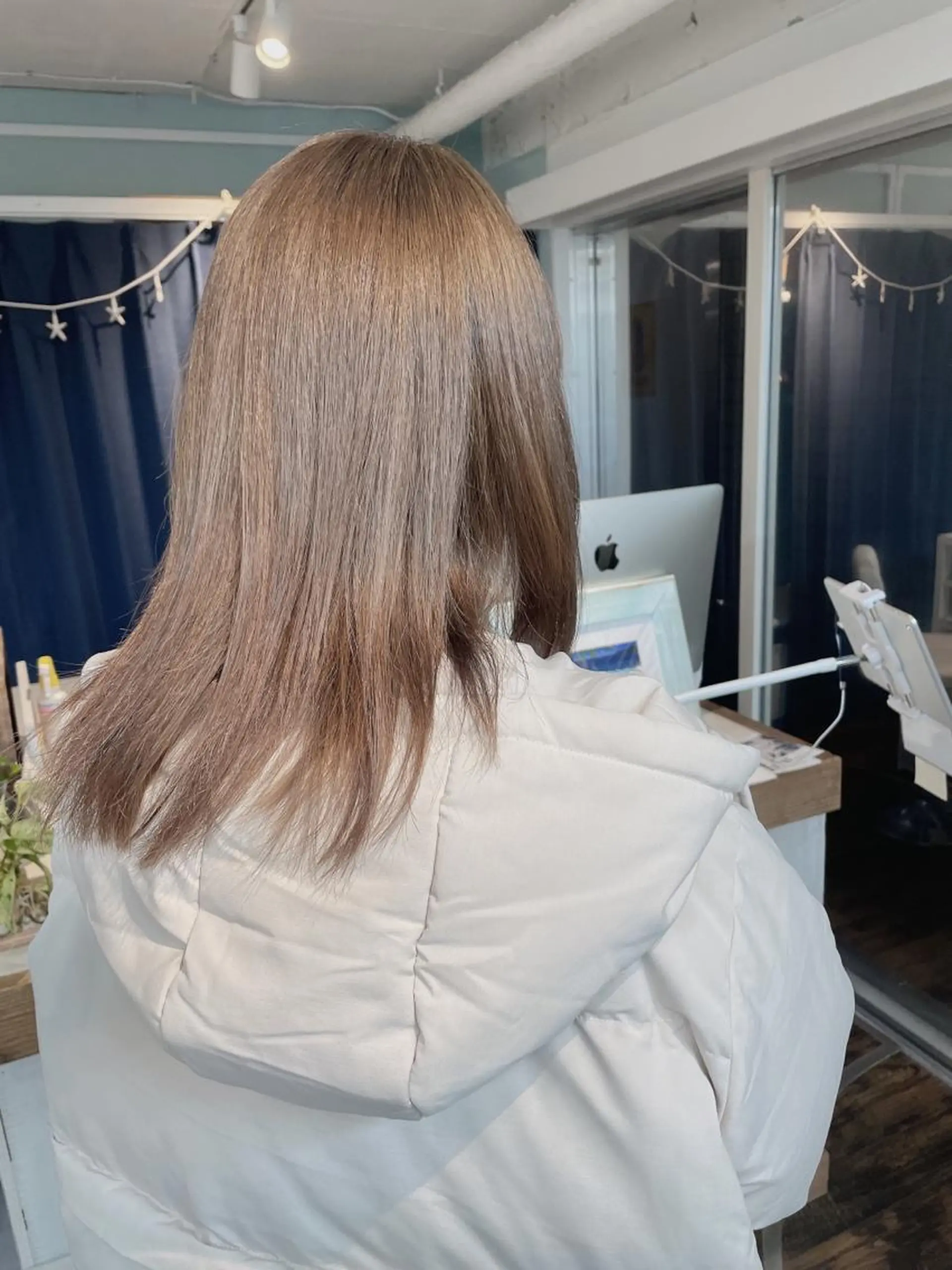 セミロング salowin 原宿店所属・髪質改善ULTOWA 縮毛矯正モリムラのヘアスタイル