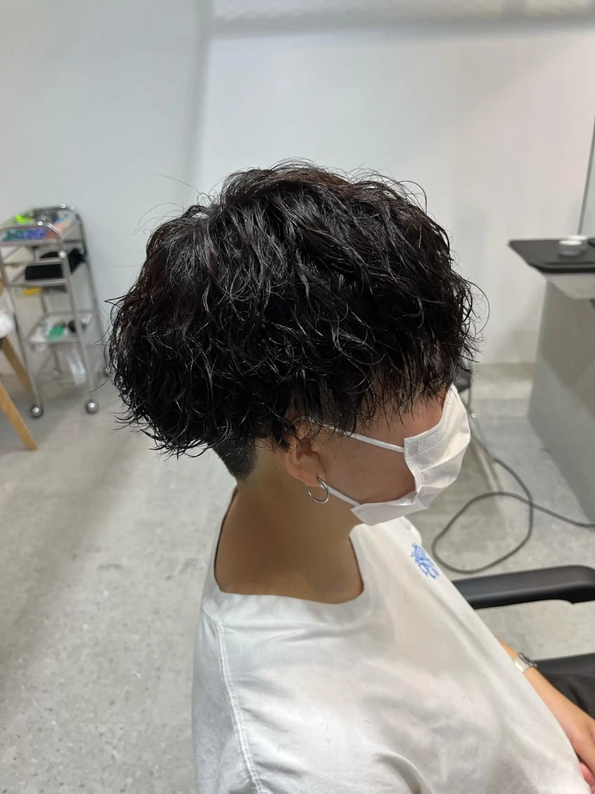 ショート パーマ メンズ 波巻きパーマ メンズスタイル特化 /fifthりっくんのヘアスタイル