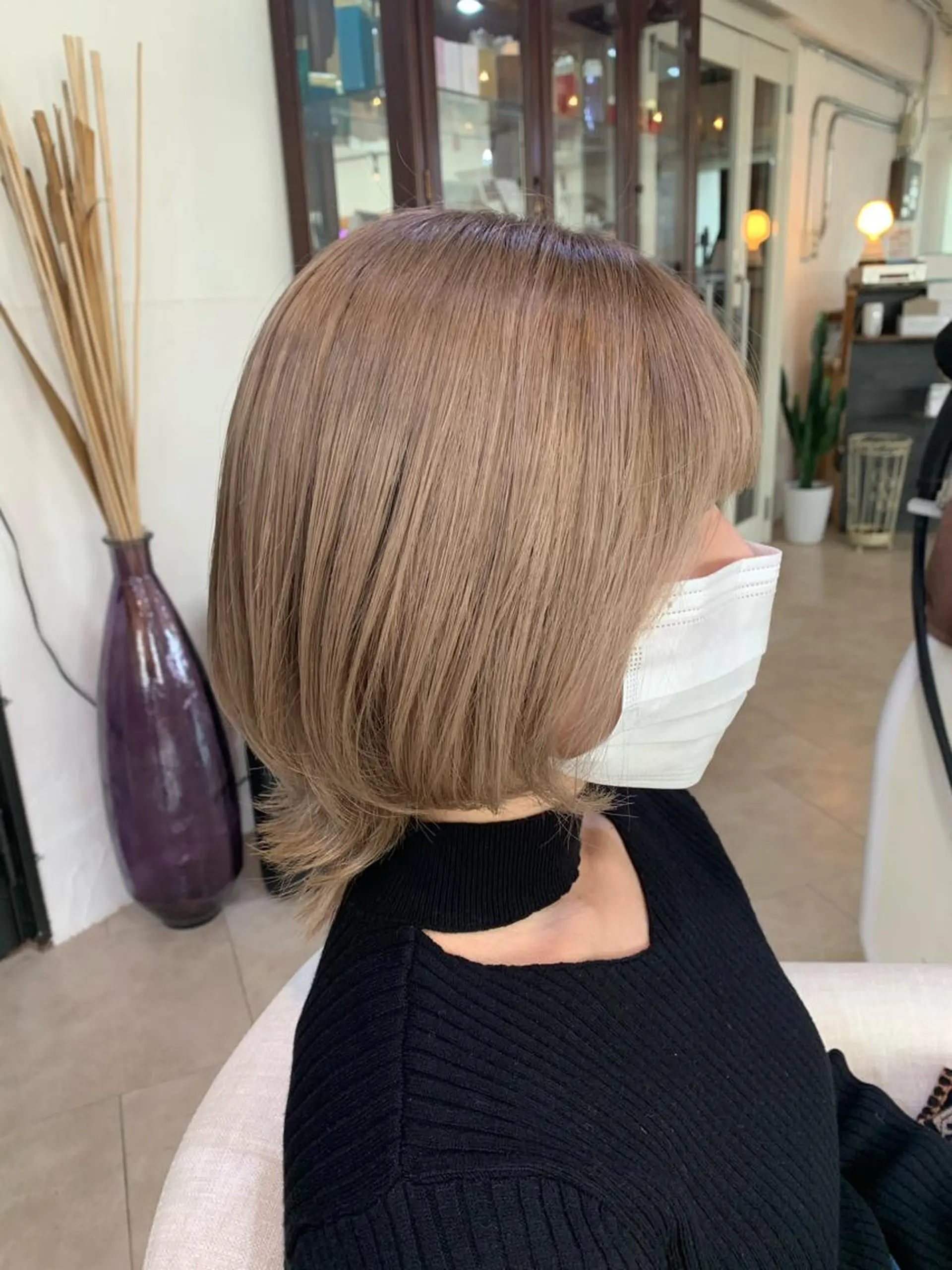 ミディアム 💛ハイトーン💛 りむのヘアスタイル