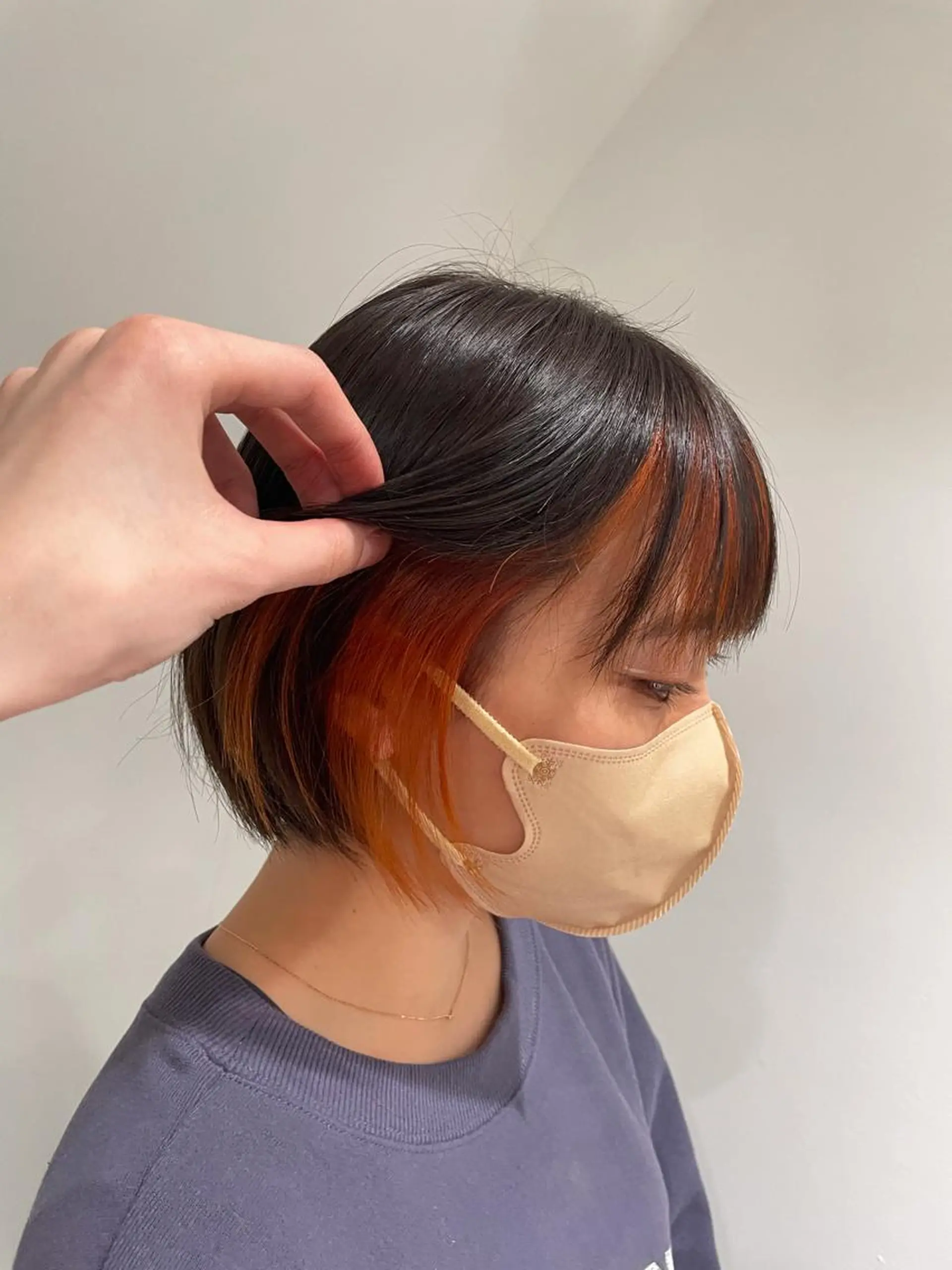 ショート ヘアカラー オノ テンタのヘアスタイル