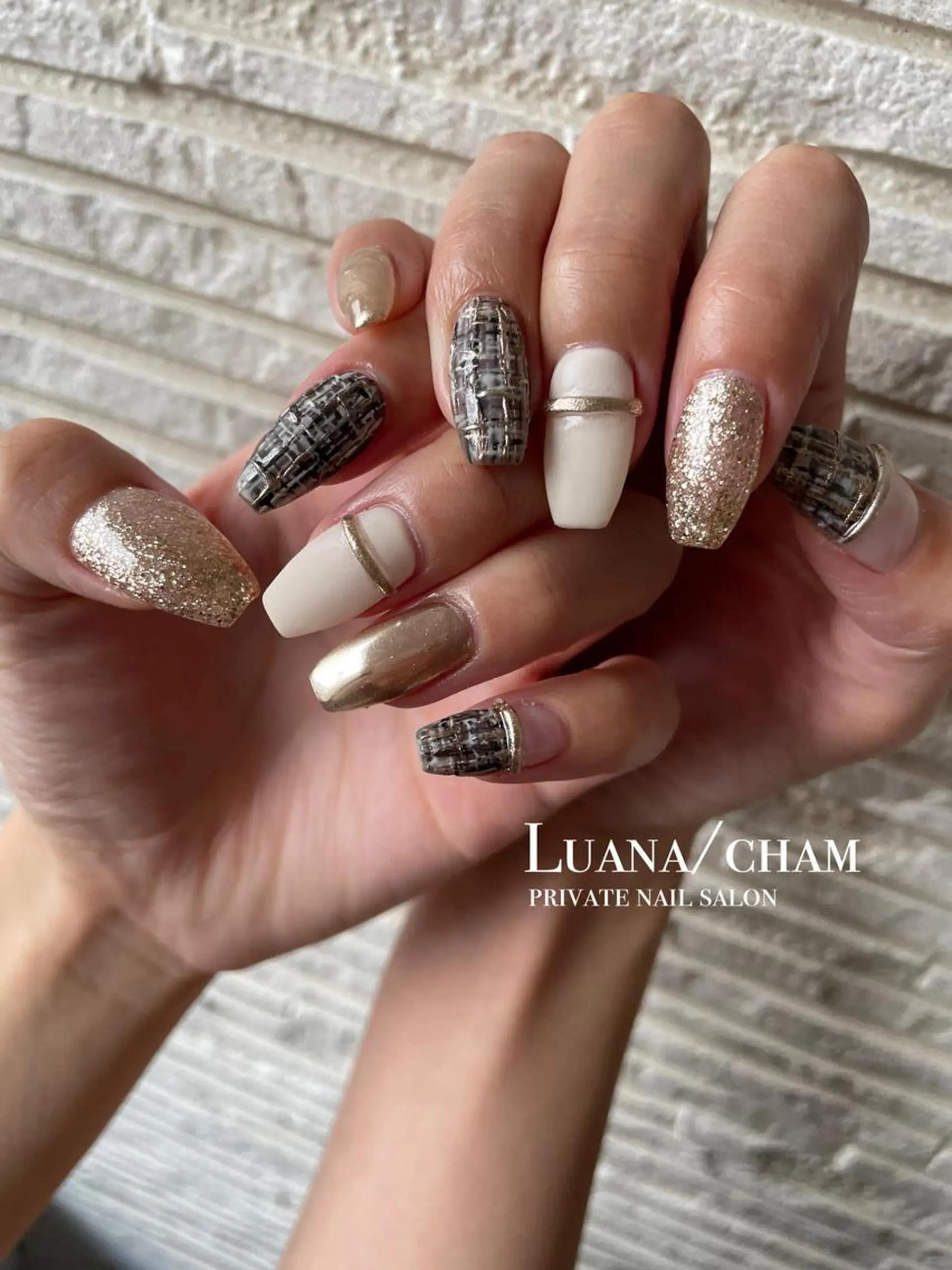 ロング ネイル ハンドネイル nail salon neigeのネイルデザイン